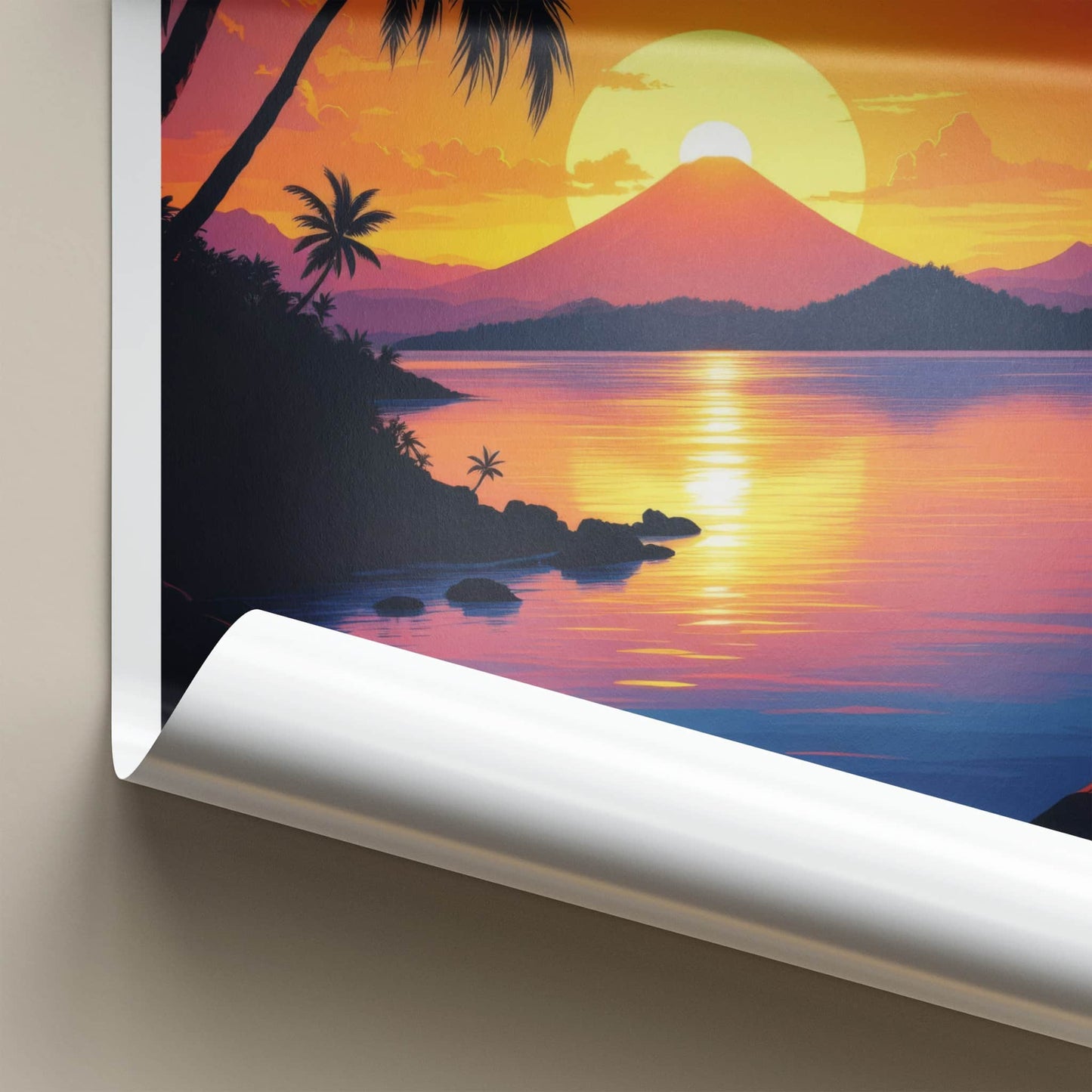 Luzon Poster - Philippines Wall Art - Tropical Island Sunset Home Decor