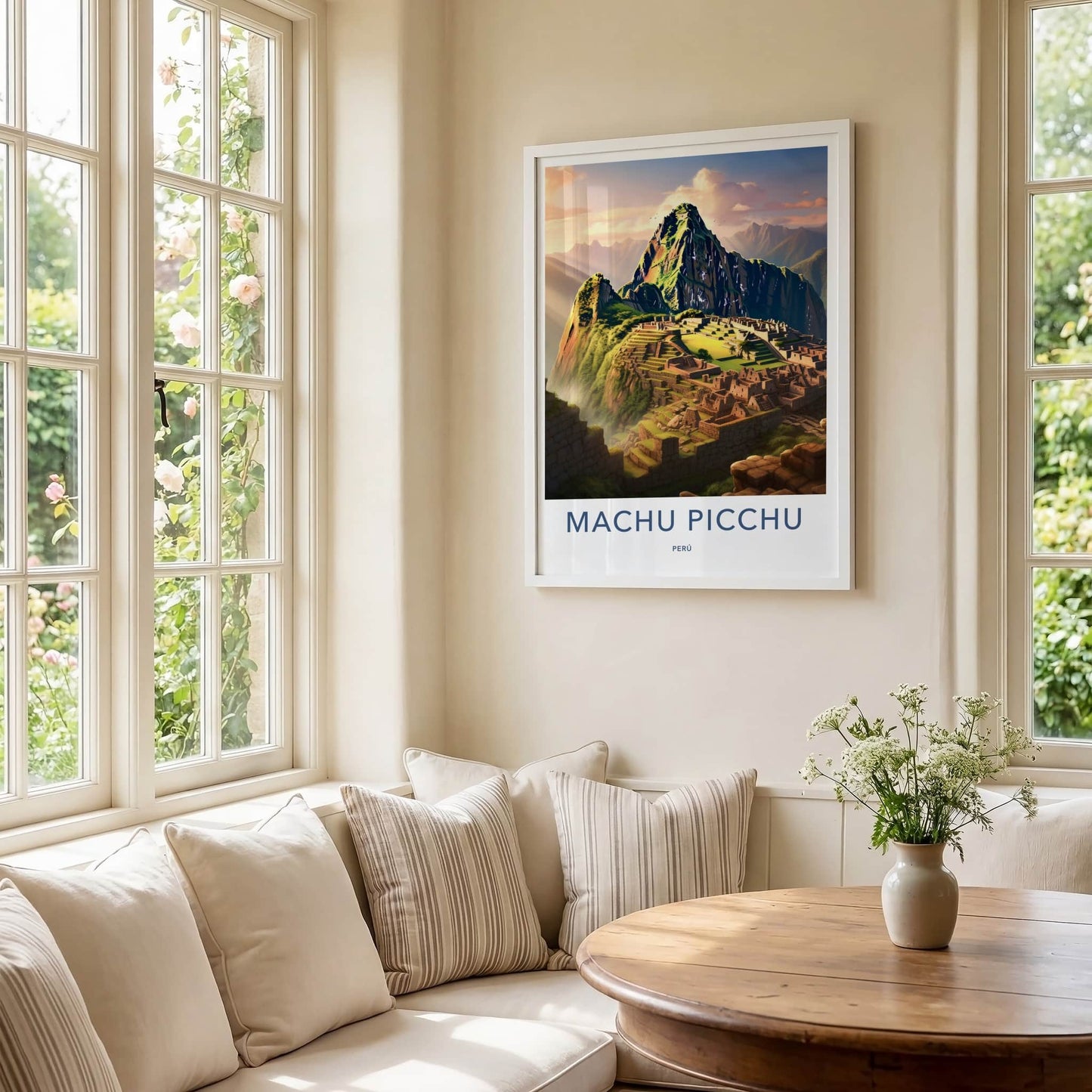 Machu Picchu Poster - Peru Wall Art - Ancient Inca Citadel Home Decor