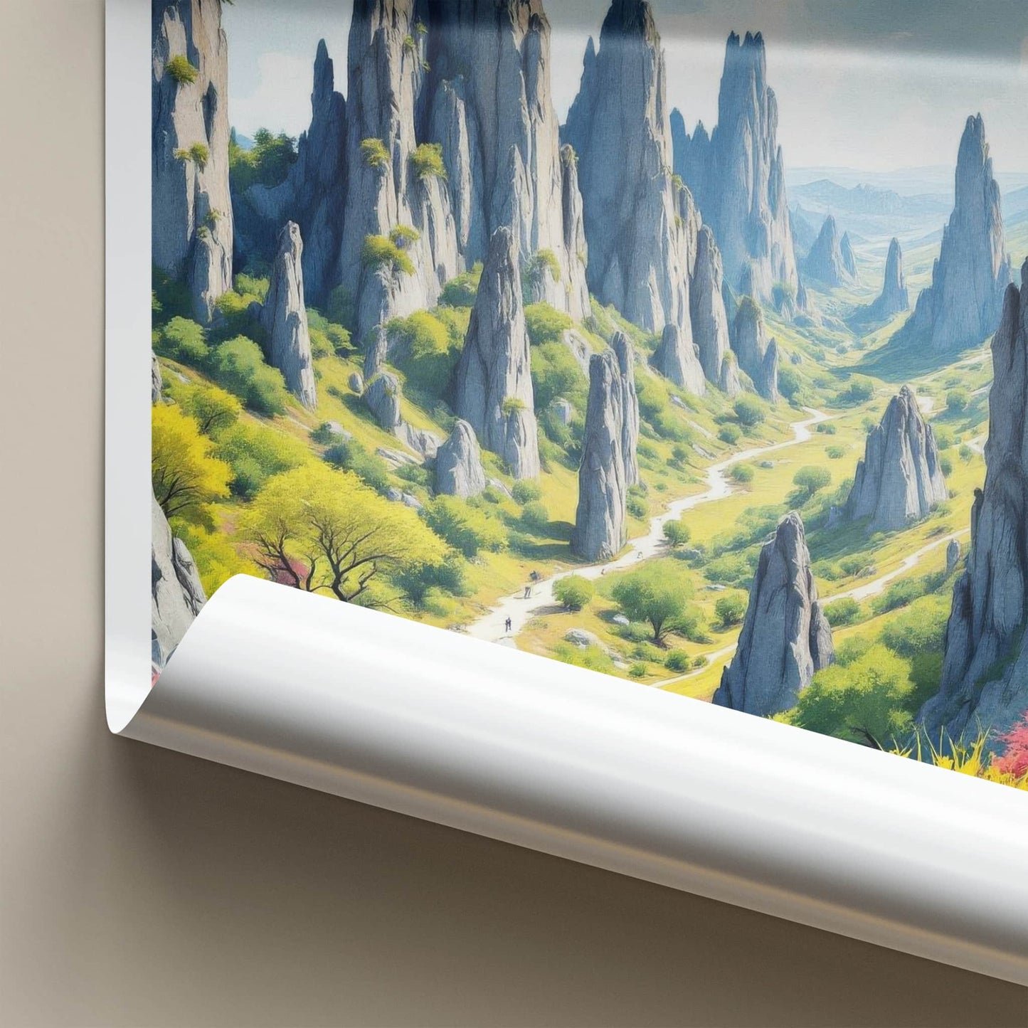 Madagascar Poster - Africa Travel Art - Towering Karst Formations Home Decor