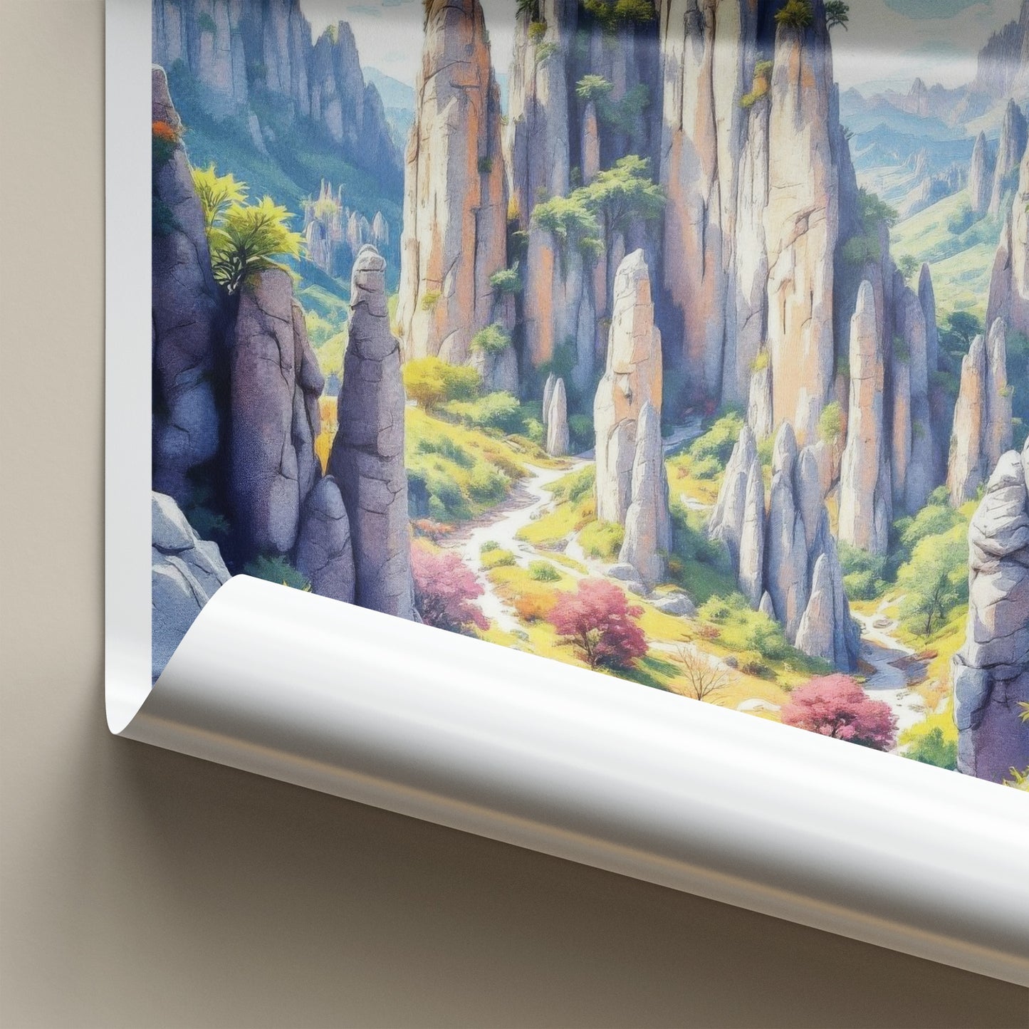 Madagascar Poster - Africa Wall Art - Jagged Karst Landscape Home Decor