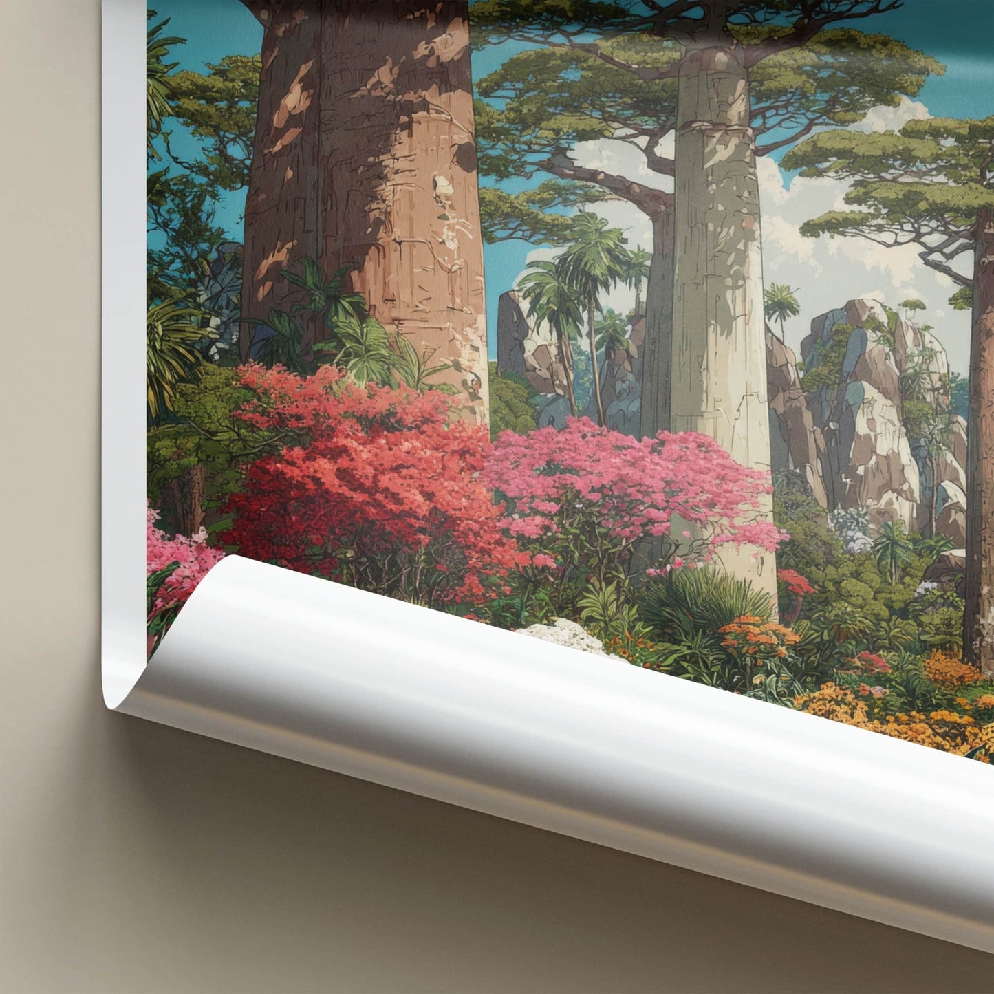 Madagascar Poster - Madagascar Travel Art - Lush Forest Path Wall Decor
