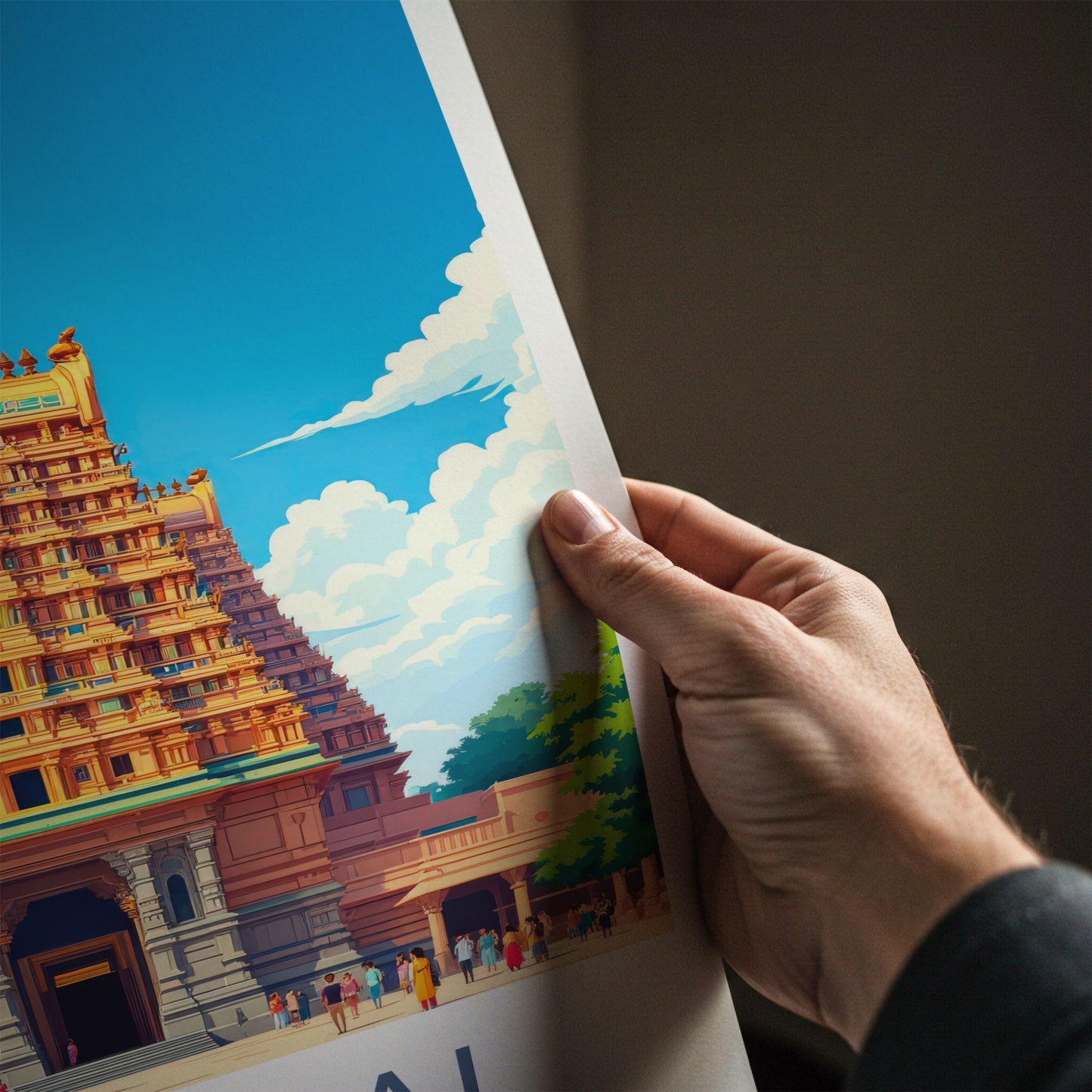 Madurai Poster - India Wall Art - Tamil Nadu Ornate Temple Home Decor