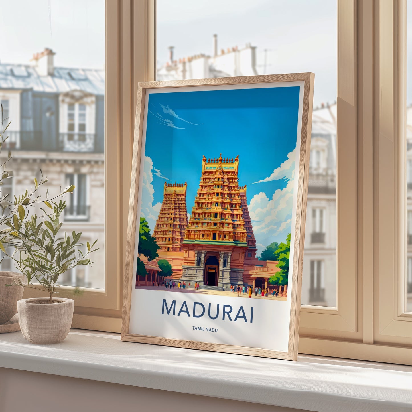 Madurai Poster - India Wall Art - Tamil Nadu Ornate Temple Home Decor