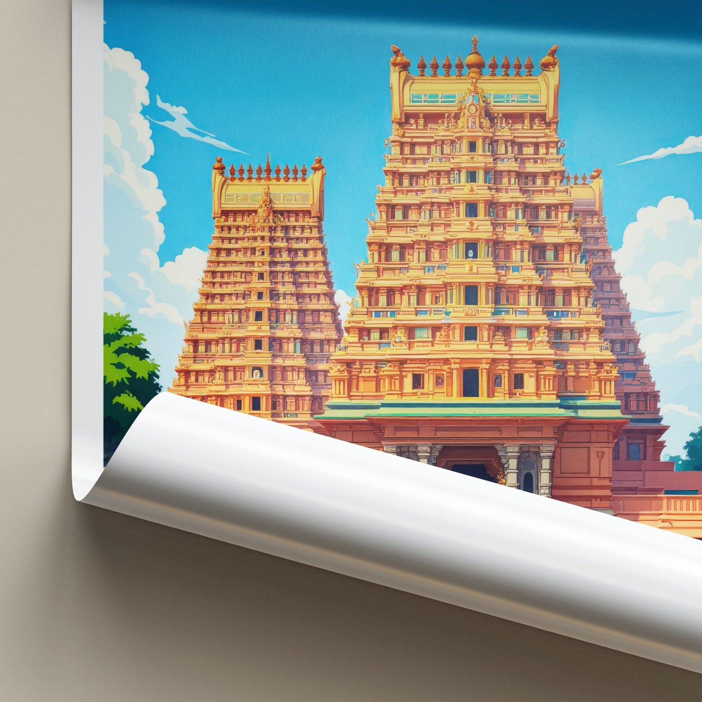 Madurai Poster - India Wall Art - Tamil Nadu Ornate Temple Home Decor