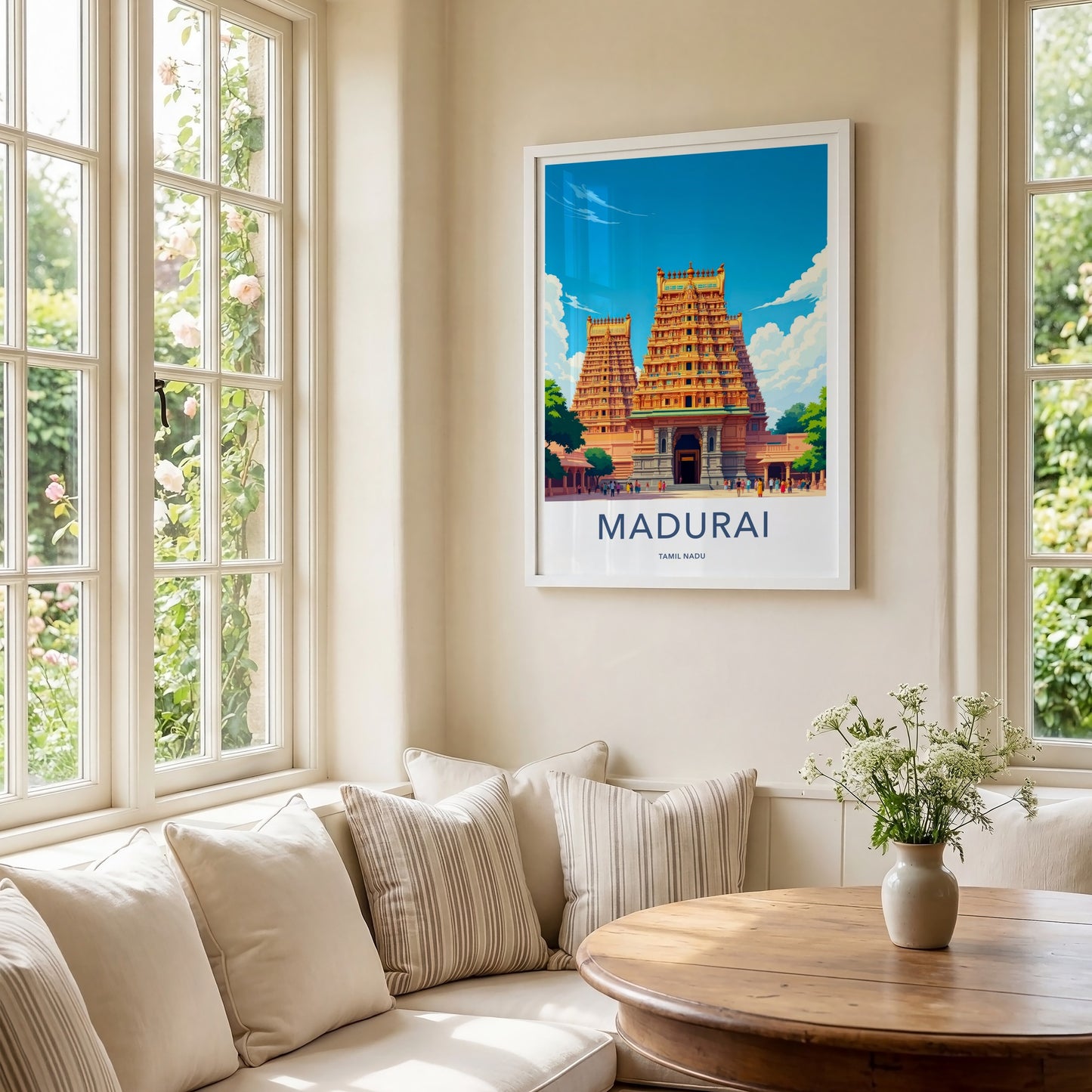 Madurai Poster - India Wall Art - Tamil Nadu Ornate Temple Home Decor