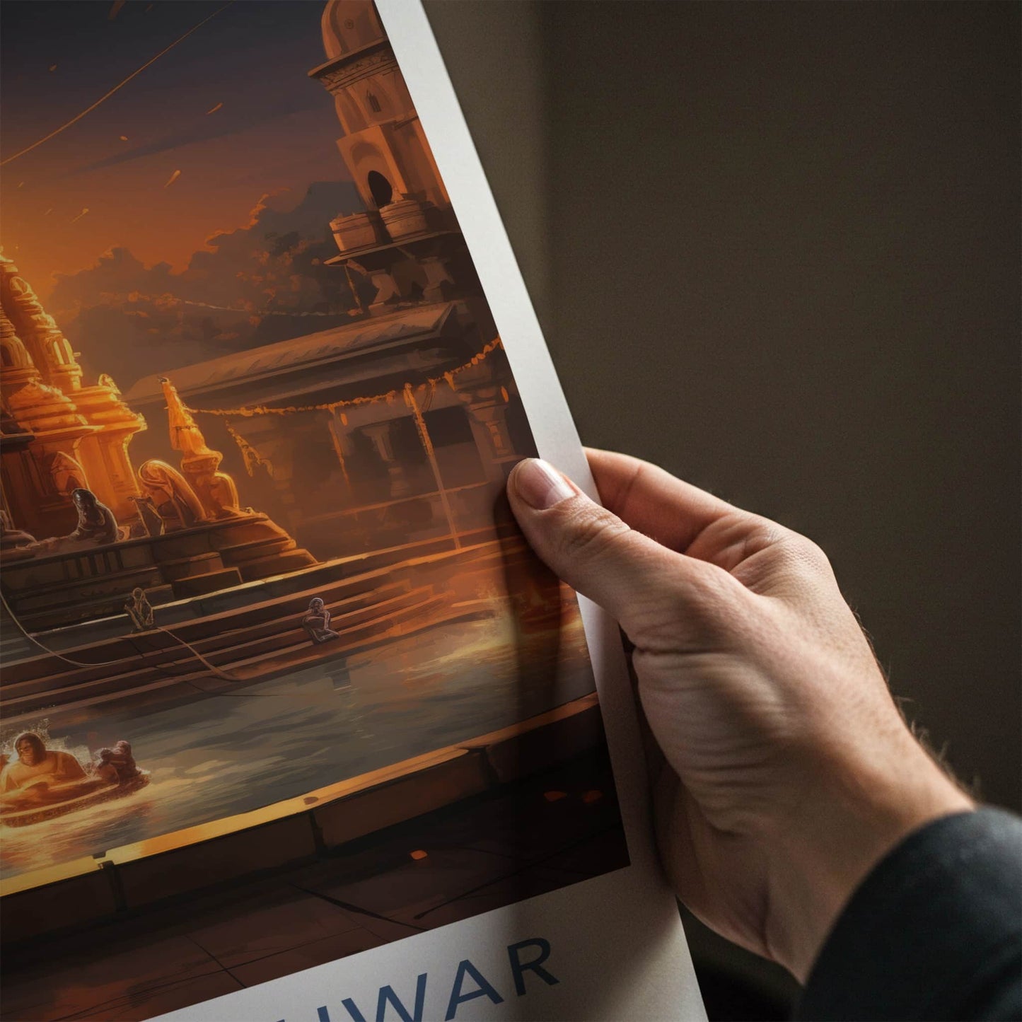 Mahakaleshwar Poster - India Travel Art - Madhya Pradesh Radiant Temple Complex Home Decor