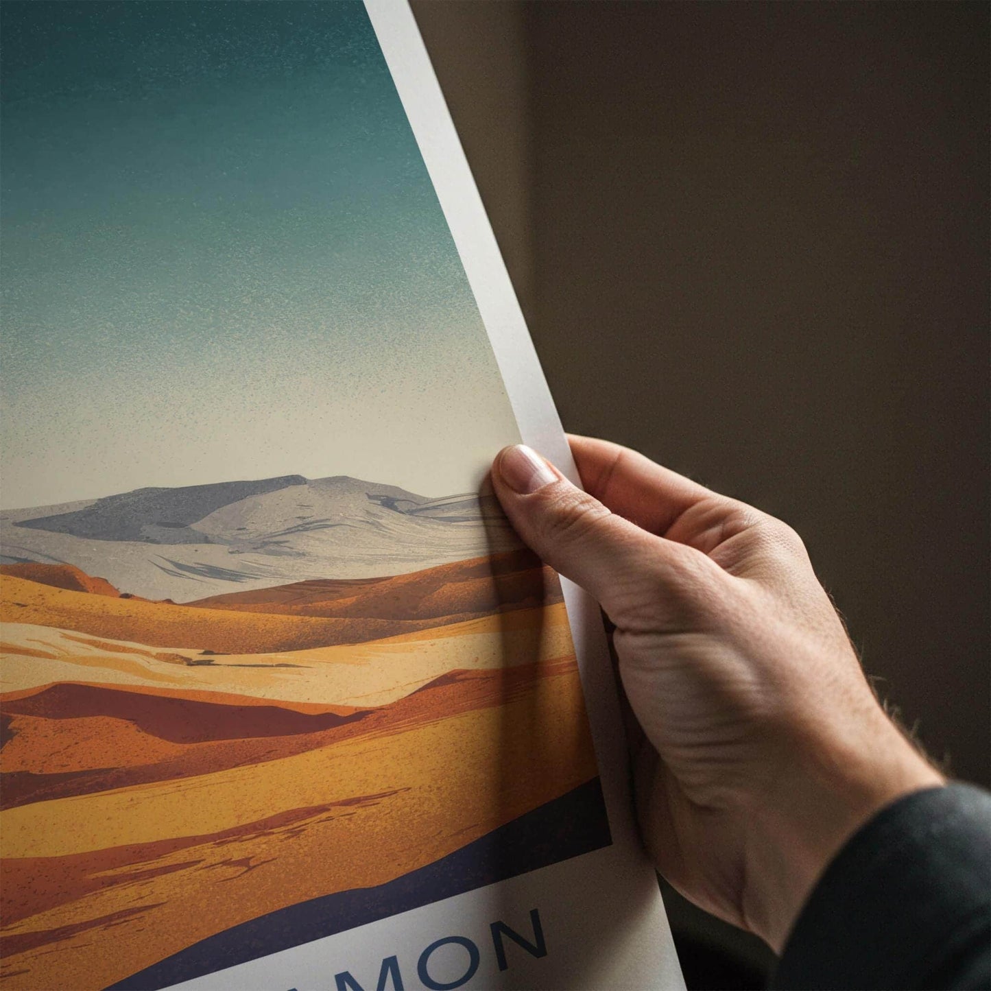 Makhtesh Ramon Poster - Israel Travel Art - Desert Crater Landscape Gallery Art