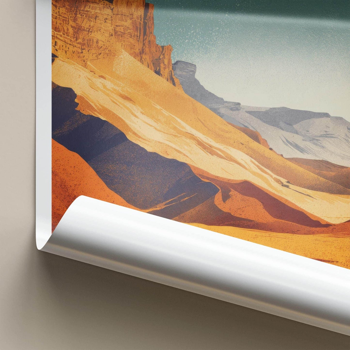 Makhtesh Ramon Poster - Israel Travel Art - Desert Crater Landscape Gallery Art