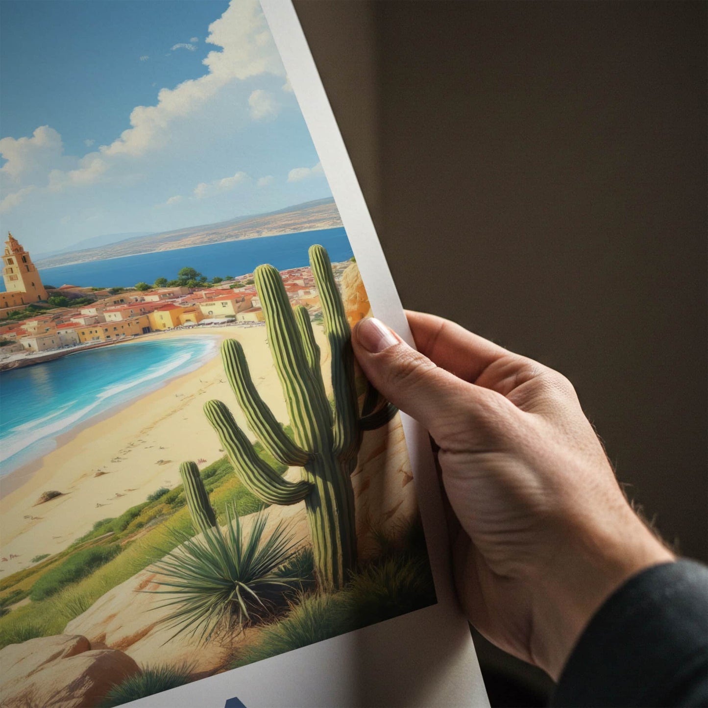Malta Poster - Malta Travel Art - Historic Coastal Village Home Decor