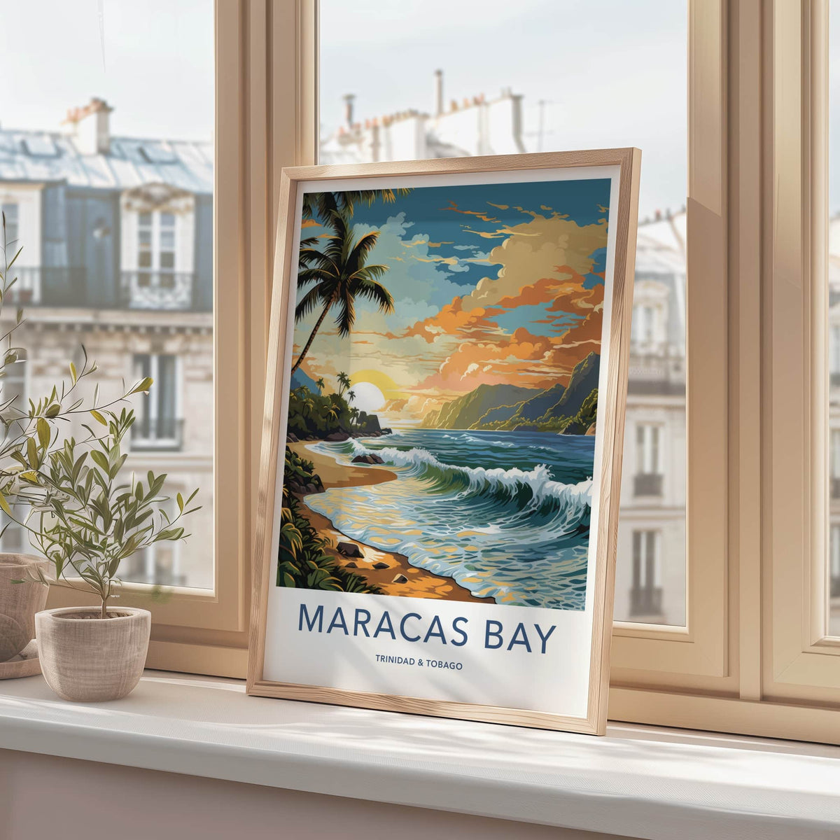 Maracas Bay Poster - Trinidad And Tobago Fine Art - Tropical Beach Sunset Gift