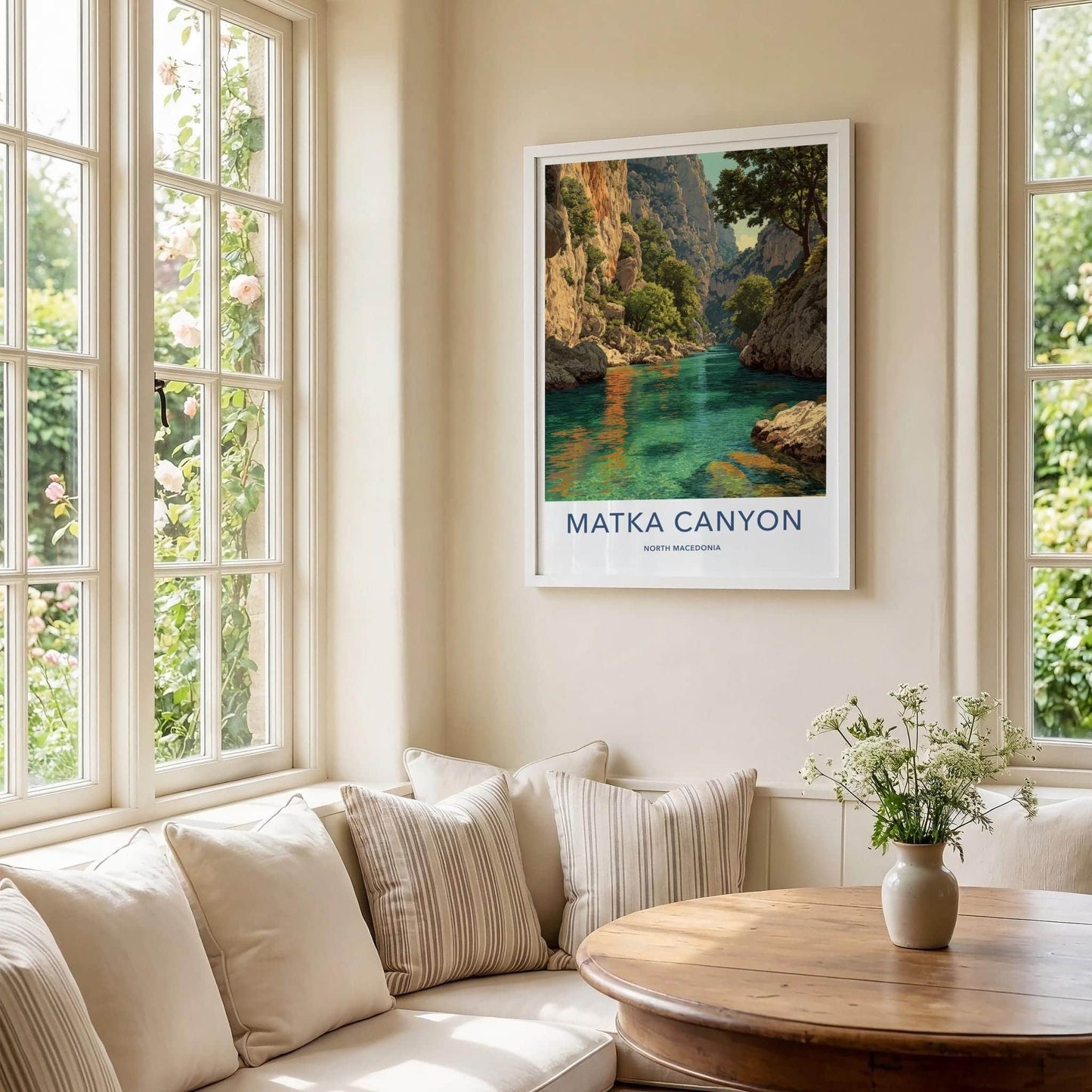 Matka Canyon Poster - North Macedonia Art Print - Turquoise River Canyon Home Art