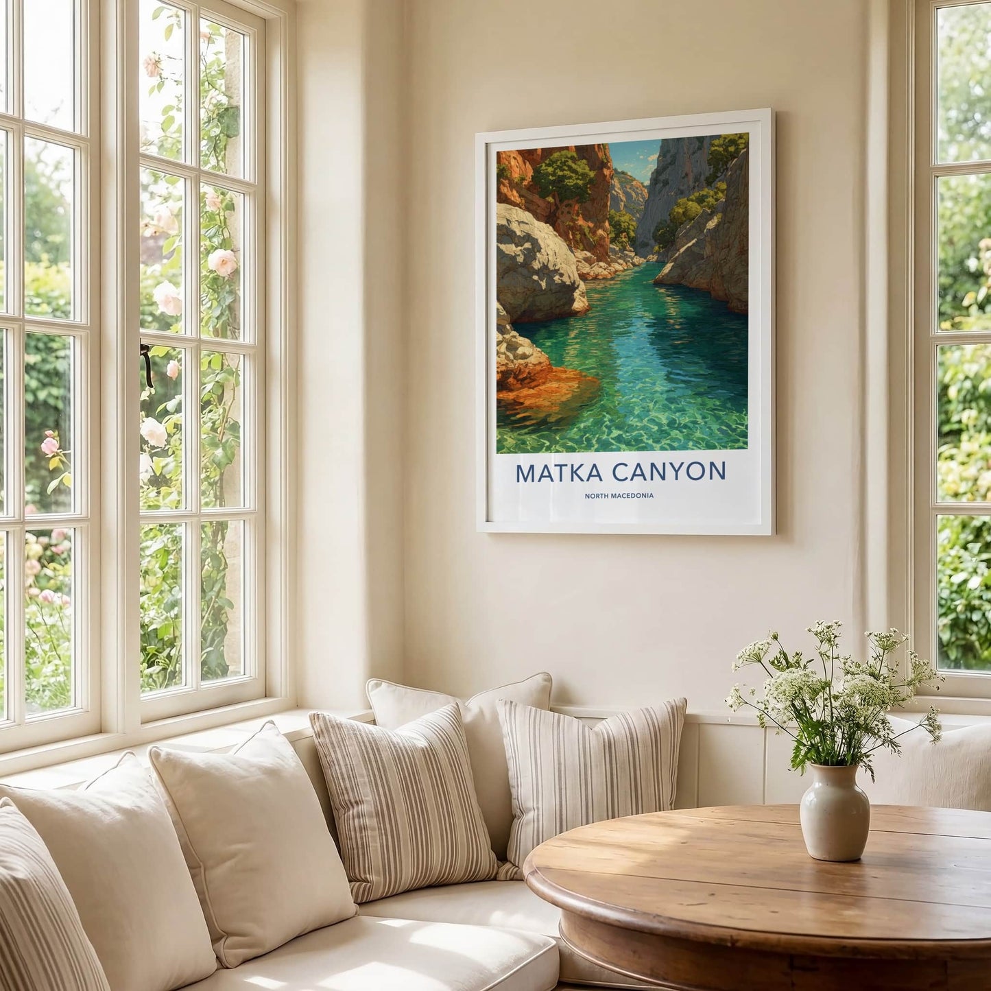 Matka Canyon Poster - North Macedonia Travel Print - Clear River Canyon Home Decor