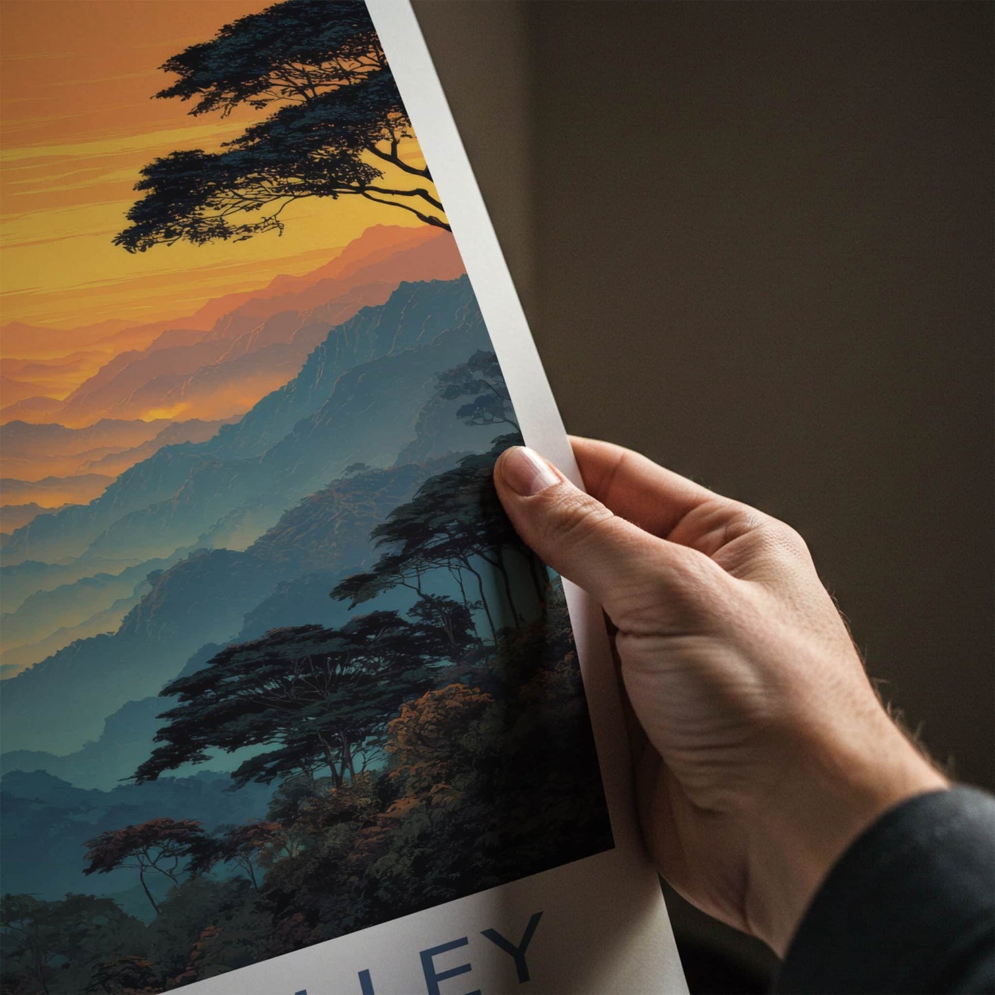 Mindo Valley Poster Ecuador Sunset Forest Mist Art Print Home Decor