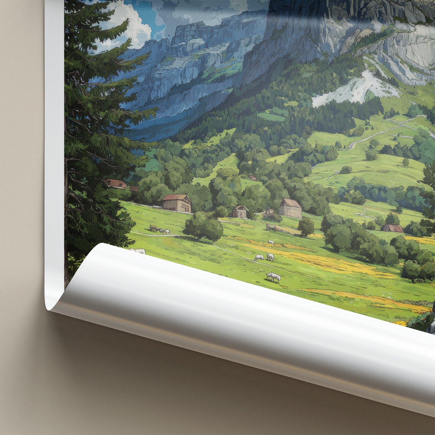 Mont Aiguille Poster - France Travel Art - Sheer Rockface Gallery Art