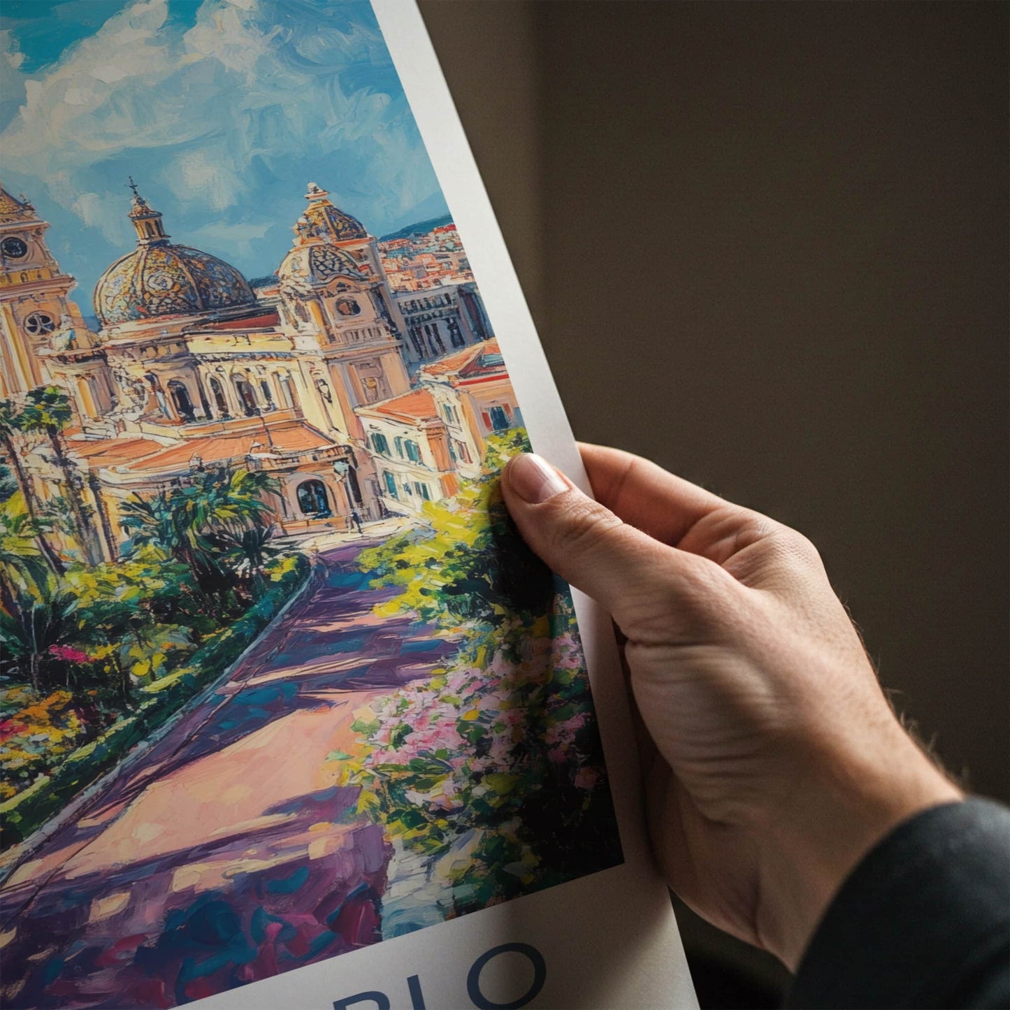 Monte Carlo Poster - Monaco Travel Art - Vibrant Coastal Panorama Home Decor