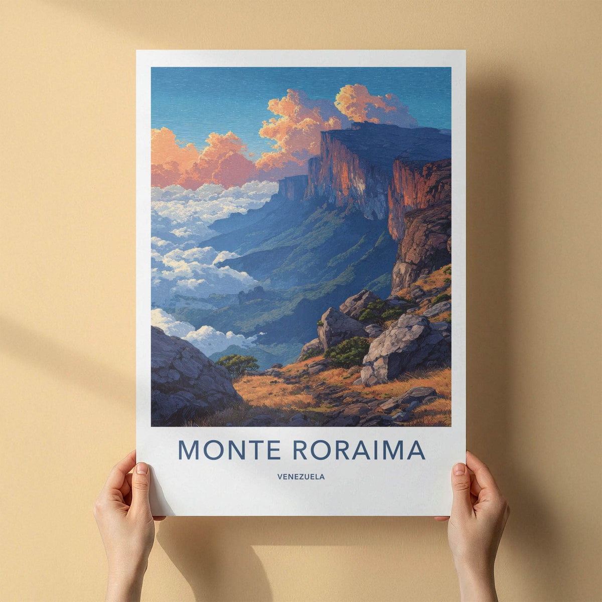 Monte Roraima Poster Venezuela Dramatic Cliffside Art Print Gallery Art