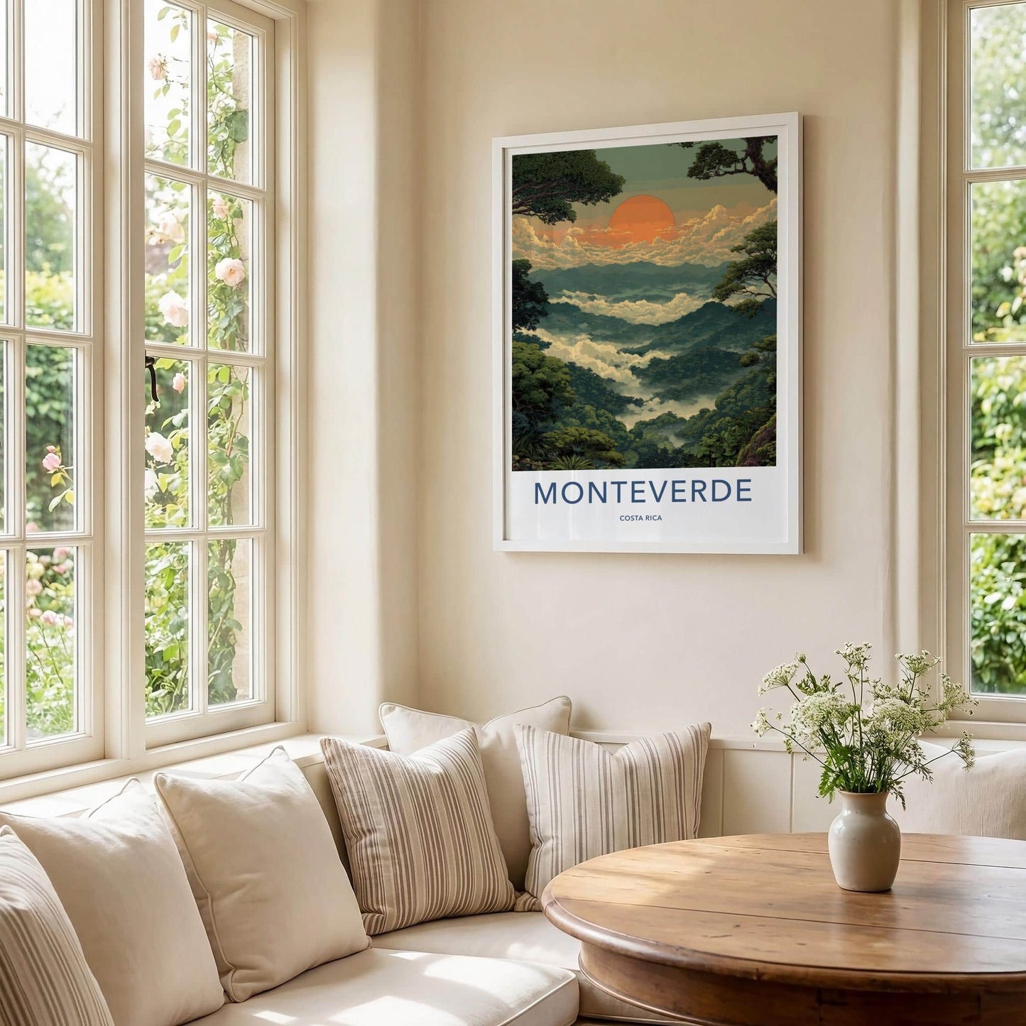 Monteverde Poster - Costa Rica Travel Art - Misty Mountain Forest Wall Decor