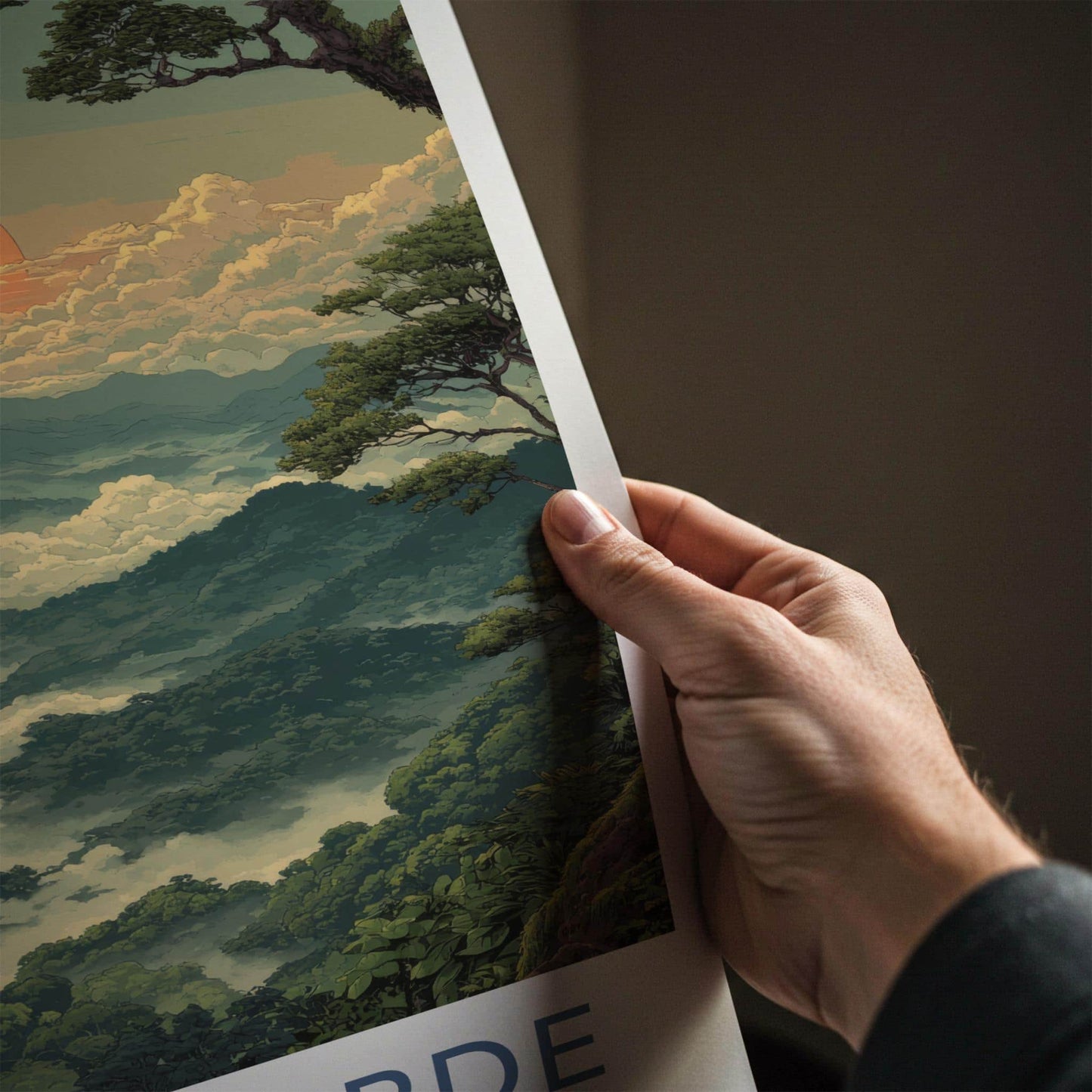 Monteverde Poster - Costa Rica Travel Art - Misty Mountain Forest Wall Decor