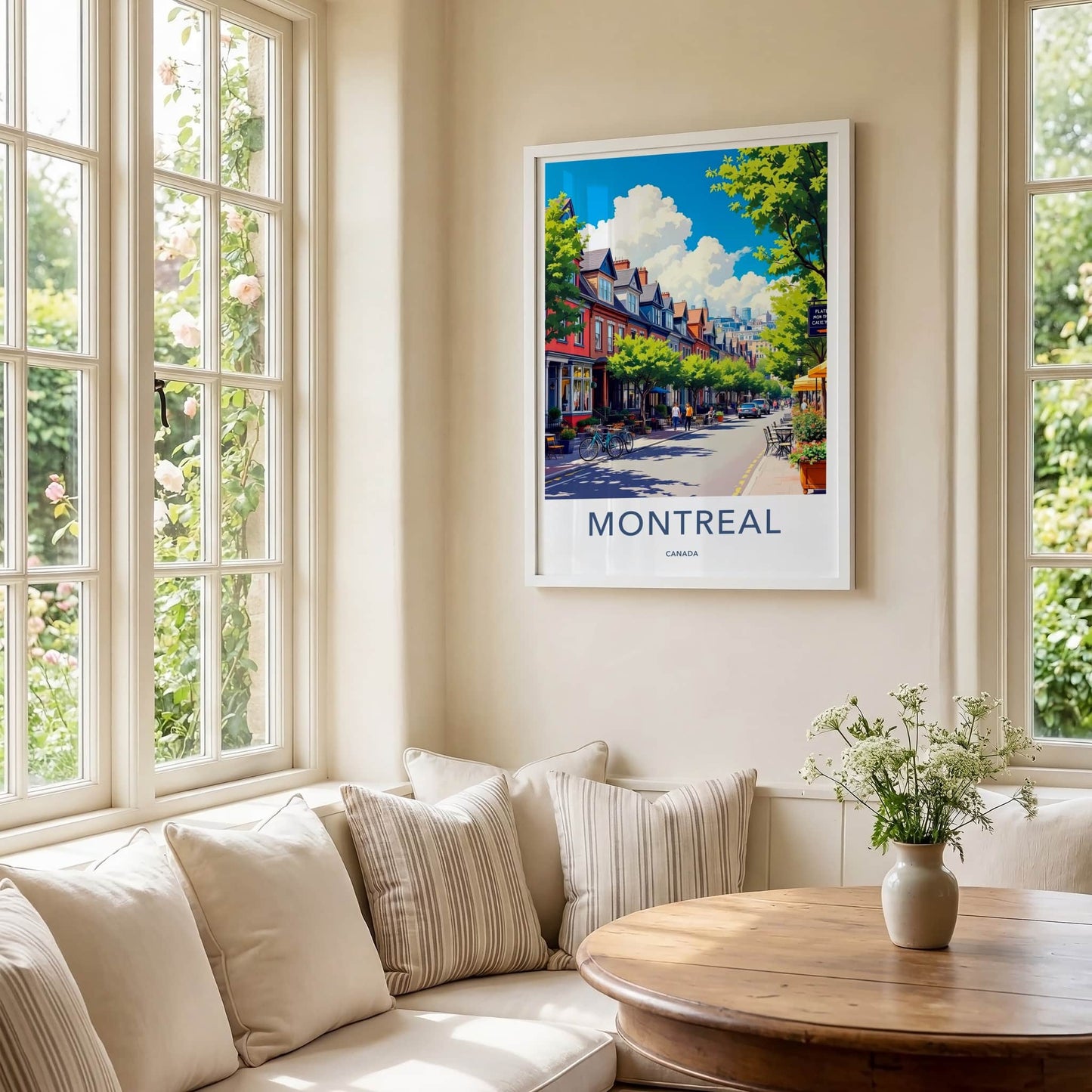 Montreal Poster - Canada Travel Art - Vibrant Urban Street Home Decor