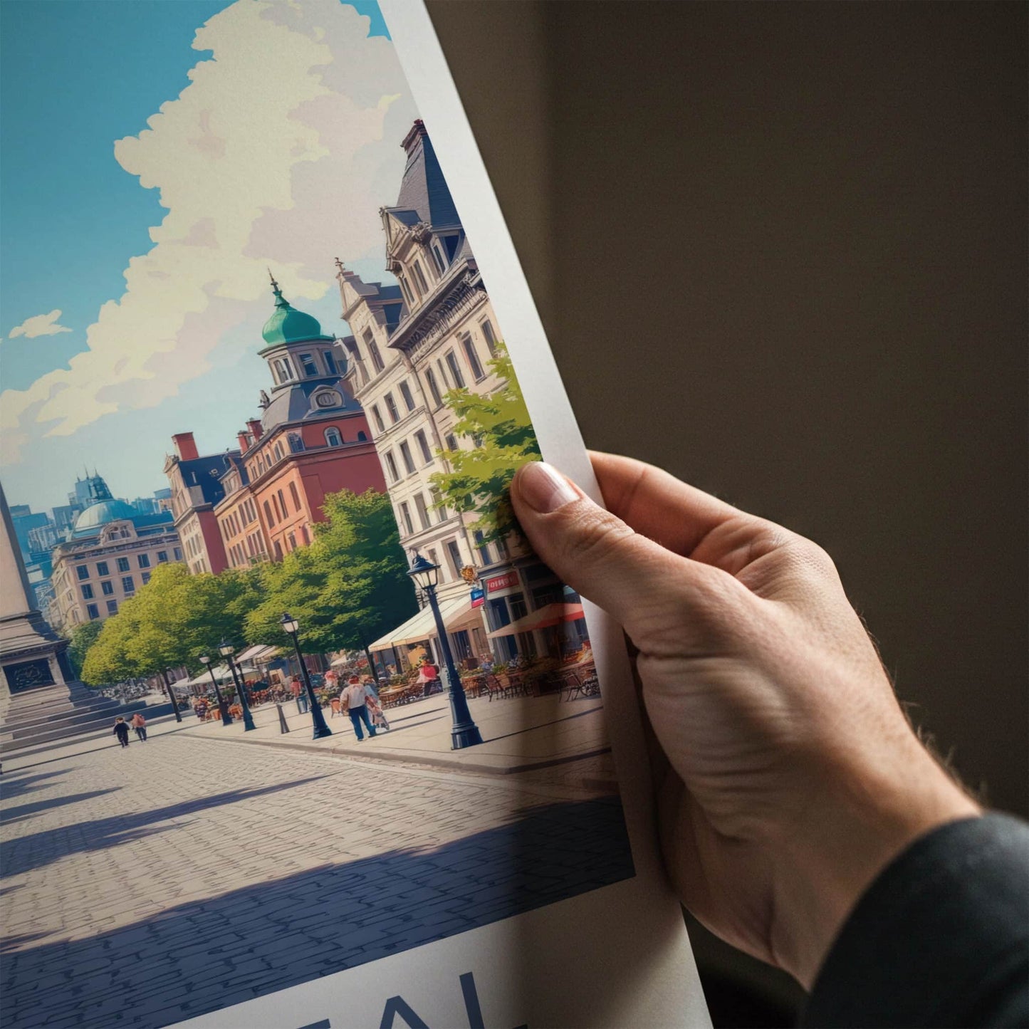 Montreal Poster - Canada Travel Print - Vibrant City Street Home Decor