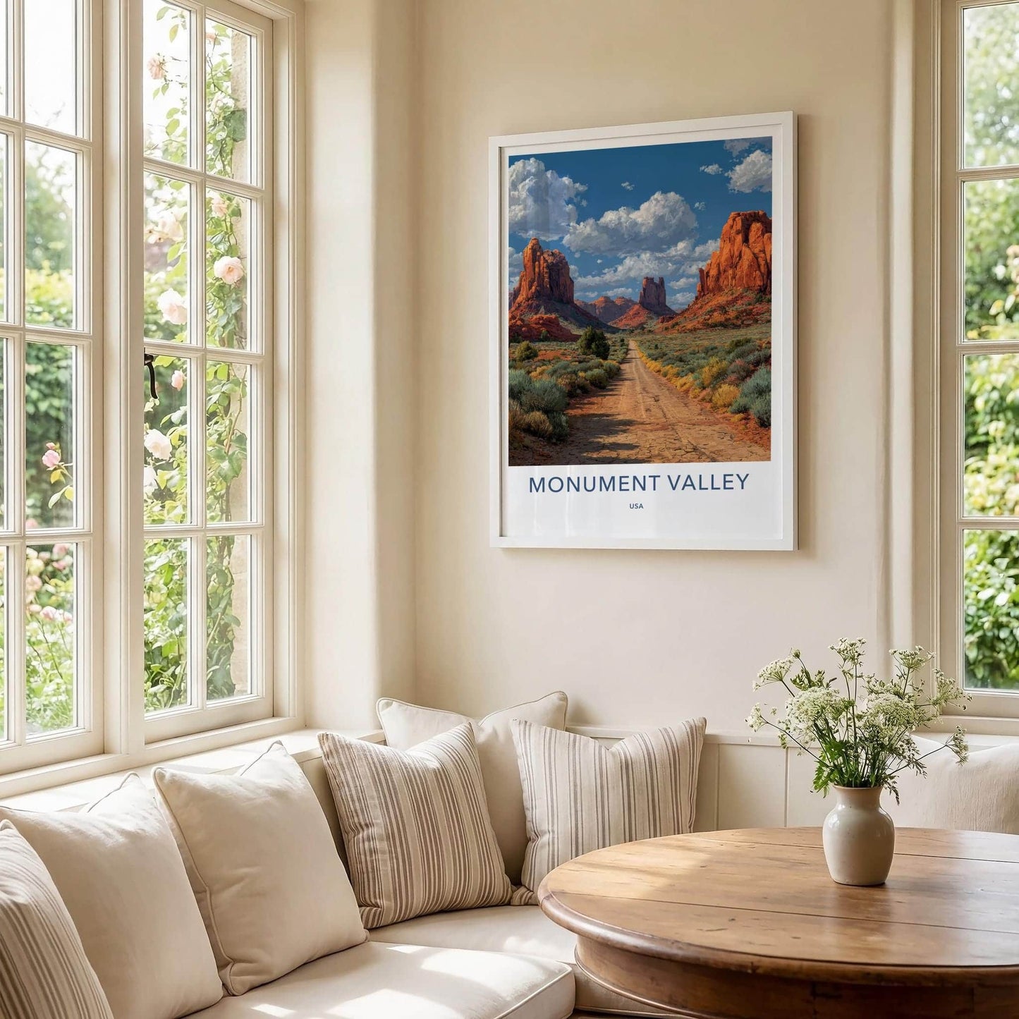 Monument Valley Poster - Arizona Travel Art - Desert Road Majestic Home Decor