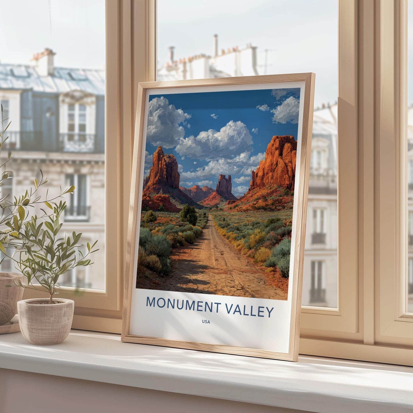 Monument Valley Poster - Arizona Travel Art - Desert Road Majestic Home Decor