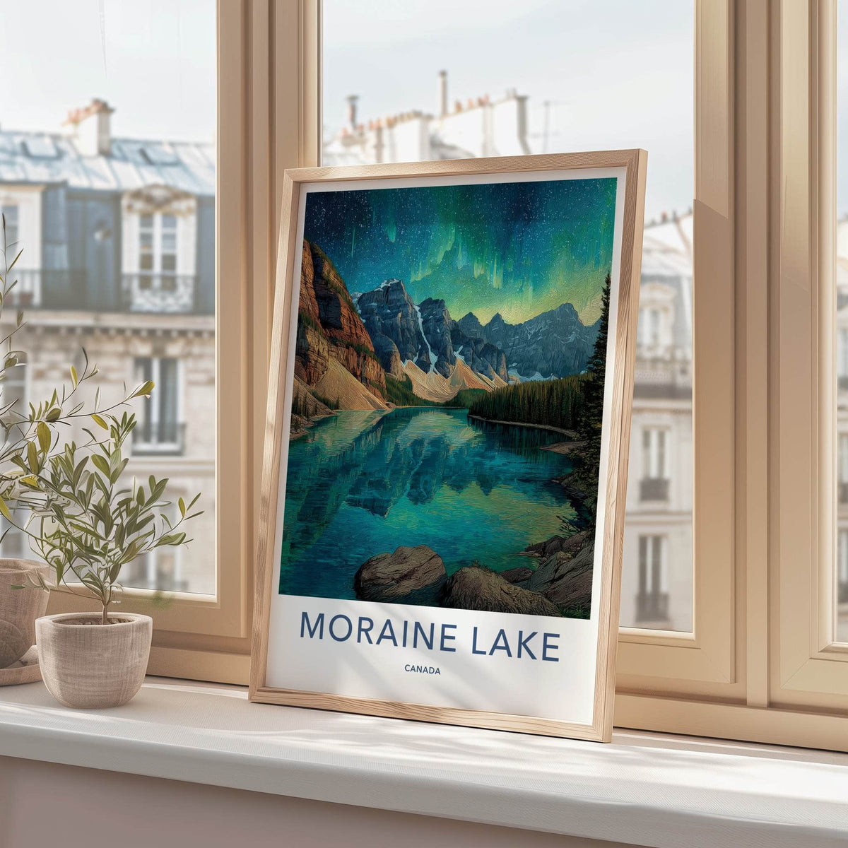 Moraine Lake Poster - Canada Travel Art