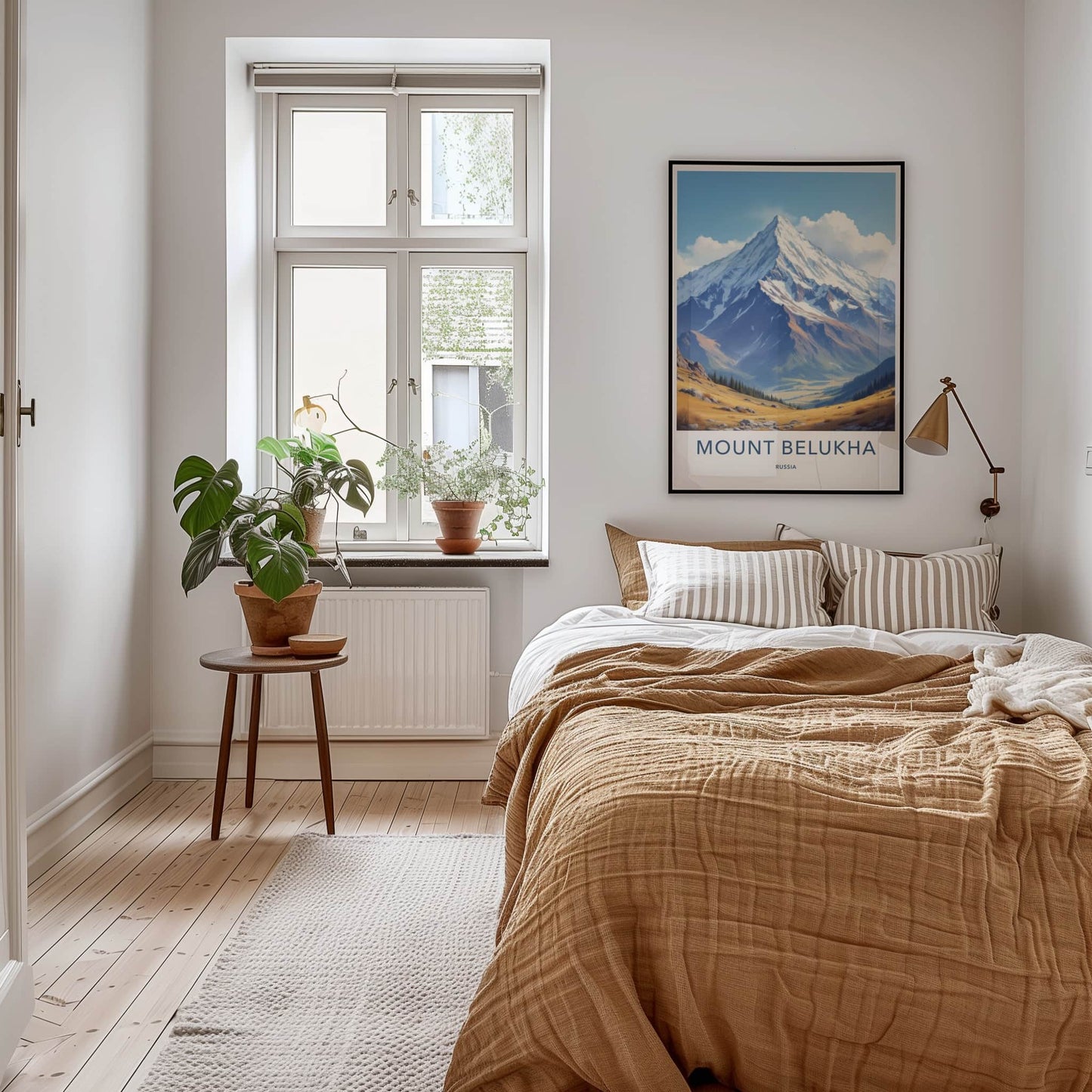 Mount Belukha Poster - Russia Wall Art - Majestic Snowy Peak Home Decor