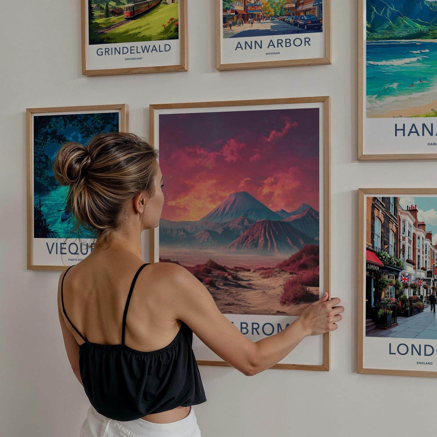 Mount Bromo Poster - Indonesia Wall Art - Vivid Mountain Scene Gift