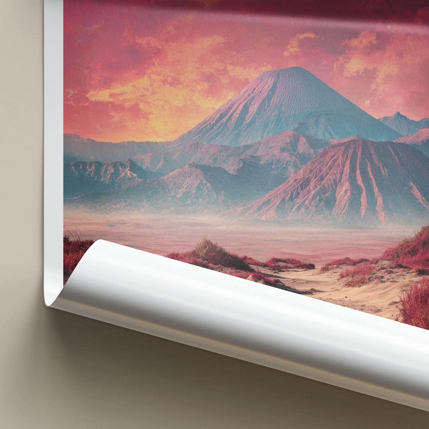 Mount Bromo Poster - Indonesia Wall Art - Vivid Mountain Scene Gift