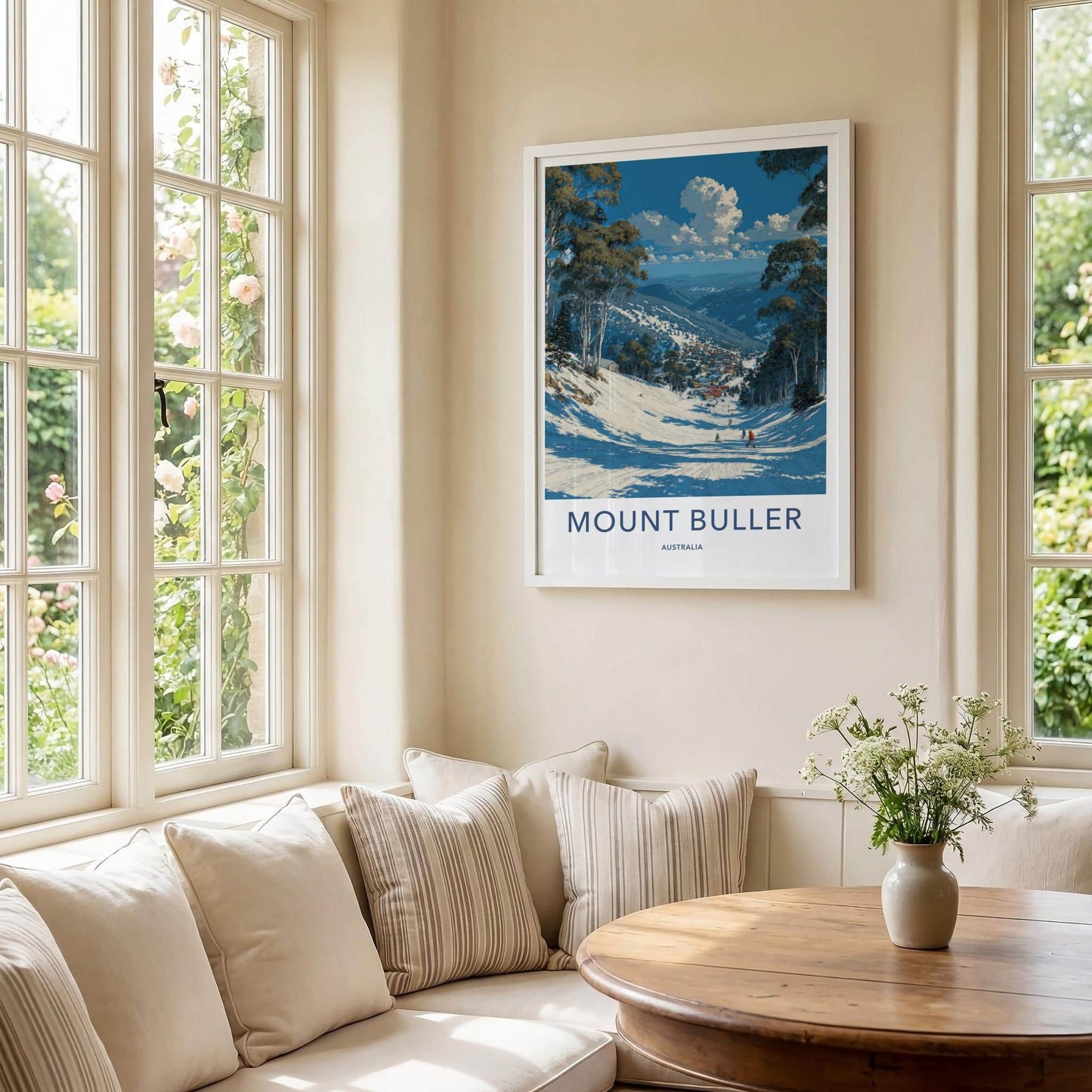 Mount Buller Poster - Australia Travel Art - Alpine Ski Village Wall Decor