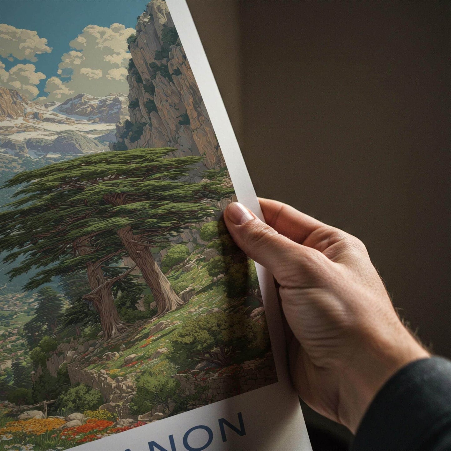 Mount Lebanon Poster - Lebanon Wall Art - Grand Mountain Scenery Home Decor