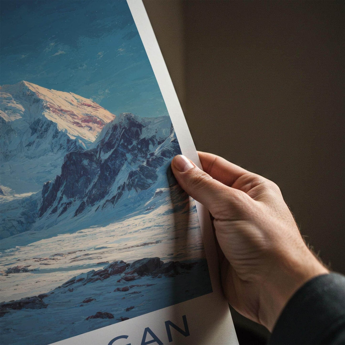 Mount Logan Poster - Canada Travel Art - Icy Mountain Landscape Home Decor