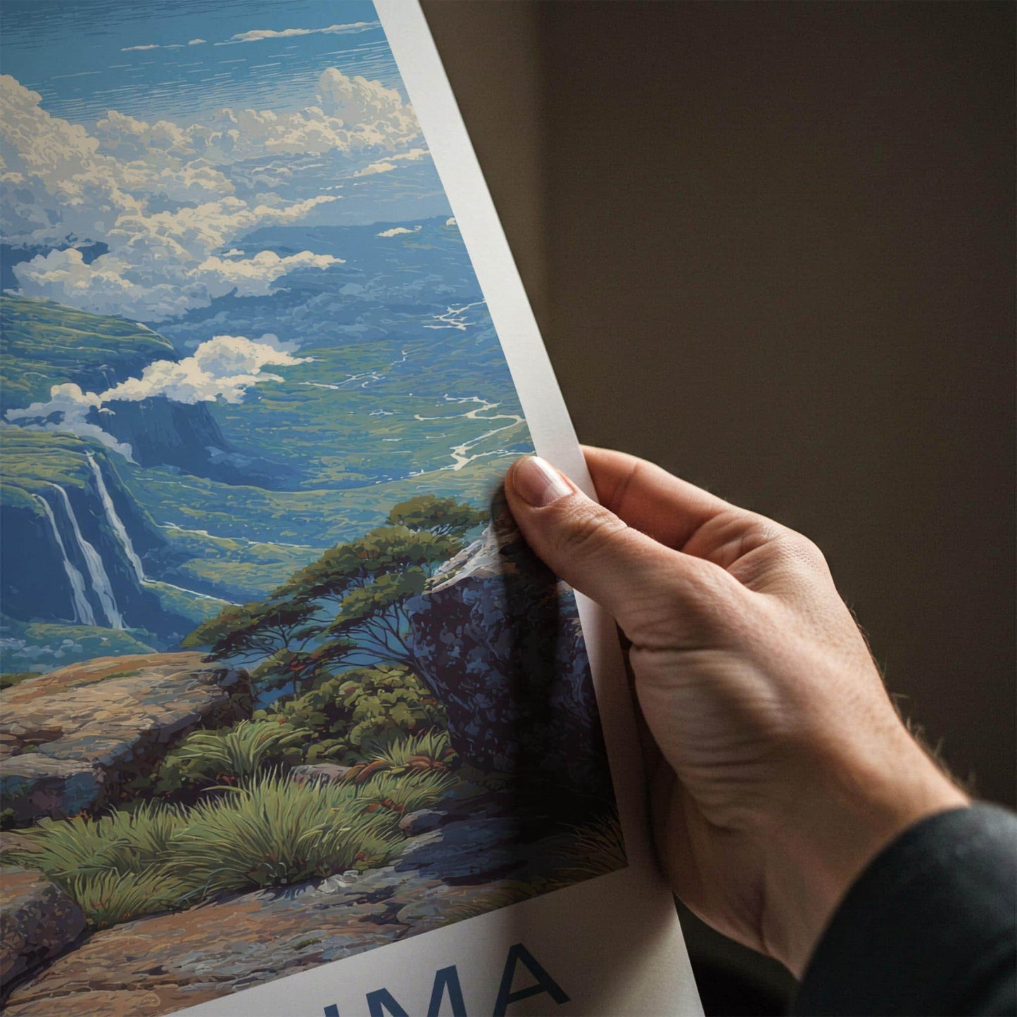 Mount Roraima Poster - Venezuela Travel Art - Majestic Mountain Vista Home Decor