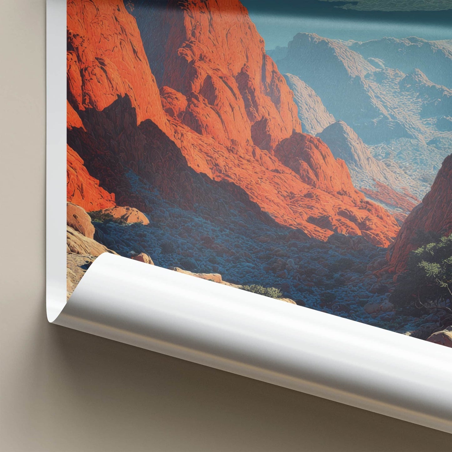 Mount Sinai Poster - Egypt Red Rocks Valley Home Decor