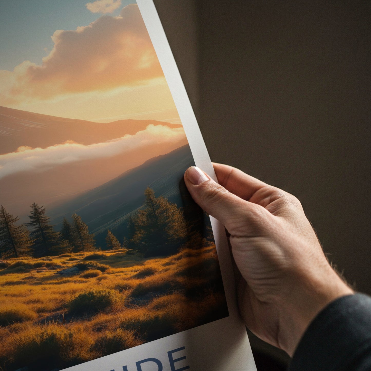 Mount Teide Poster - Spain Travel Art - Golden Hour Volcano Wall Decor