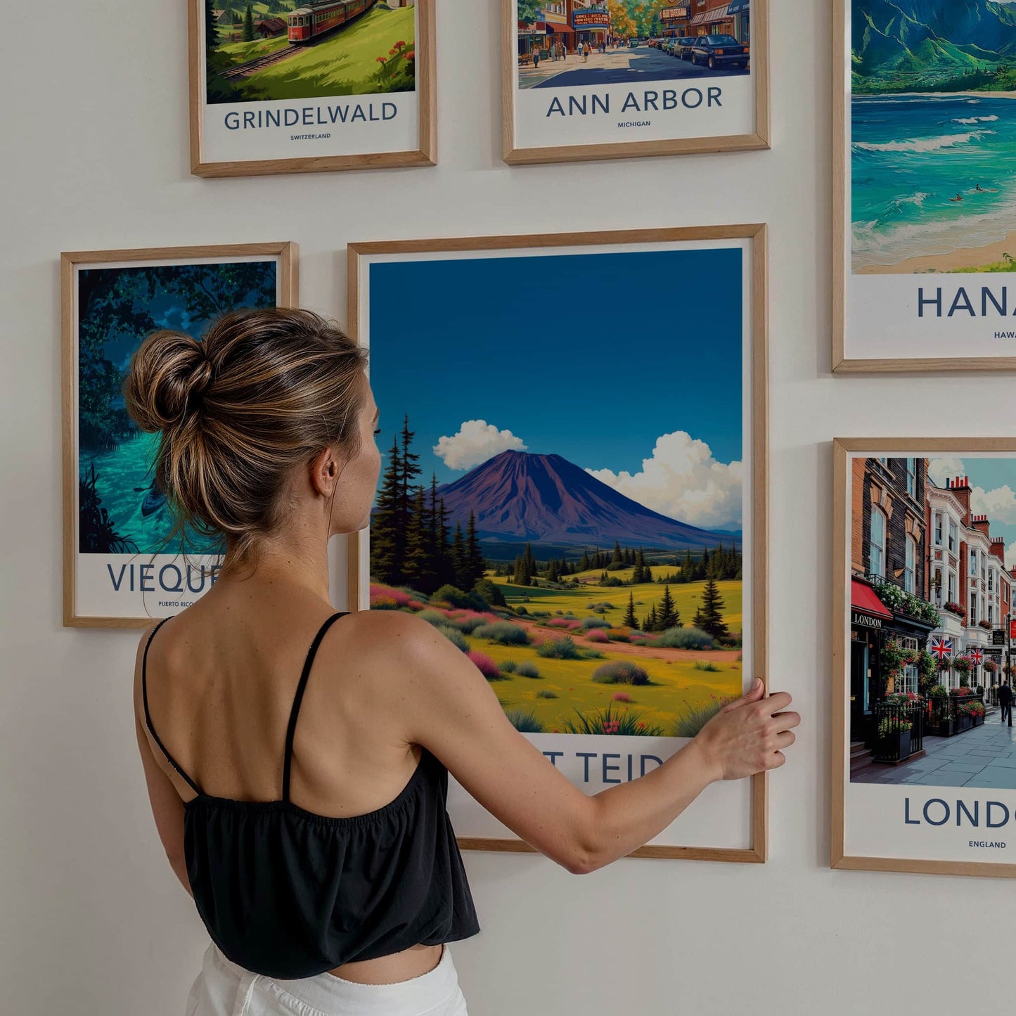 Mount Teide Poster - Spain Travel Art - Vibrant Bloom Landscape Home Decor