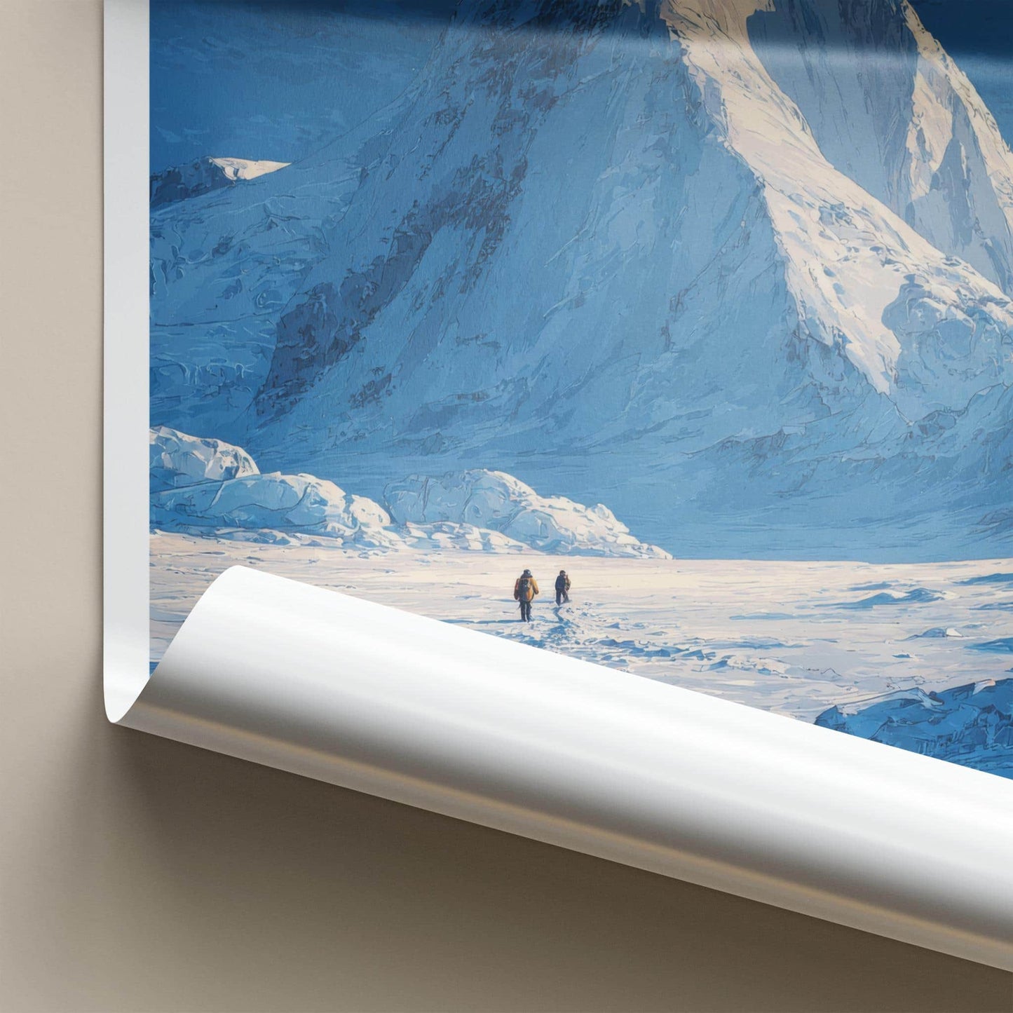 Mount Vinson Poster - Antarctica Travel Art - Frozen Mountain Landscape Wall Decor