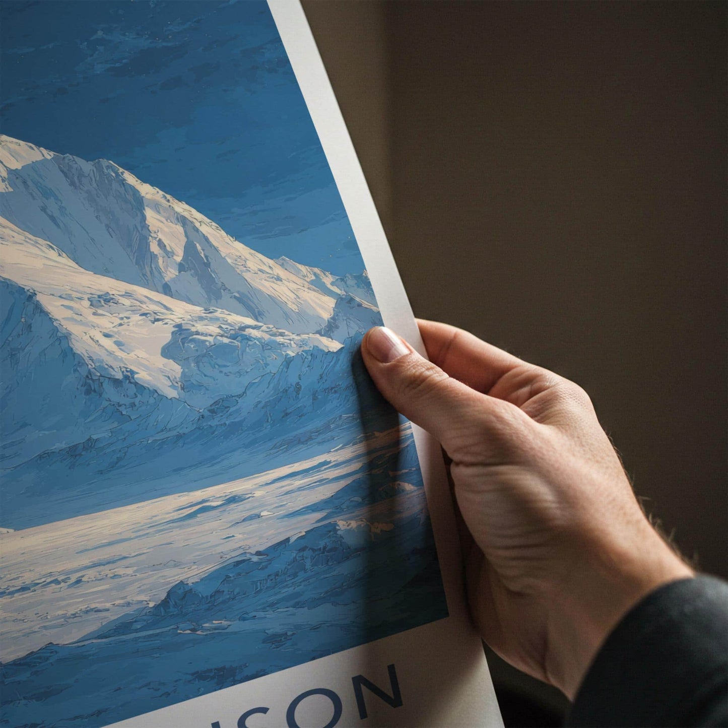 Mount Vinson Poster - Antarctica Travel Art - Frozen Mountain Landscape Wall Decor