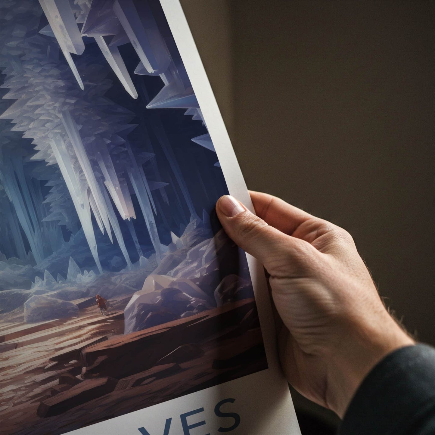 Naica Caves Poster - Mexico Wall Art - Giant Crystal Cave Home Decor