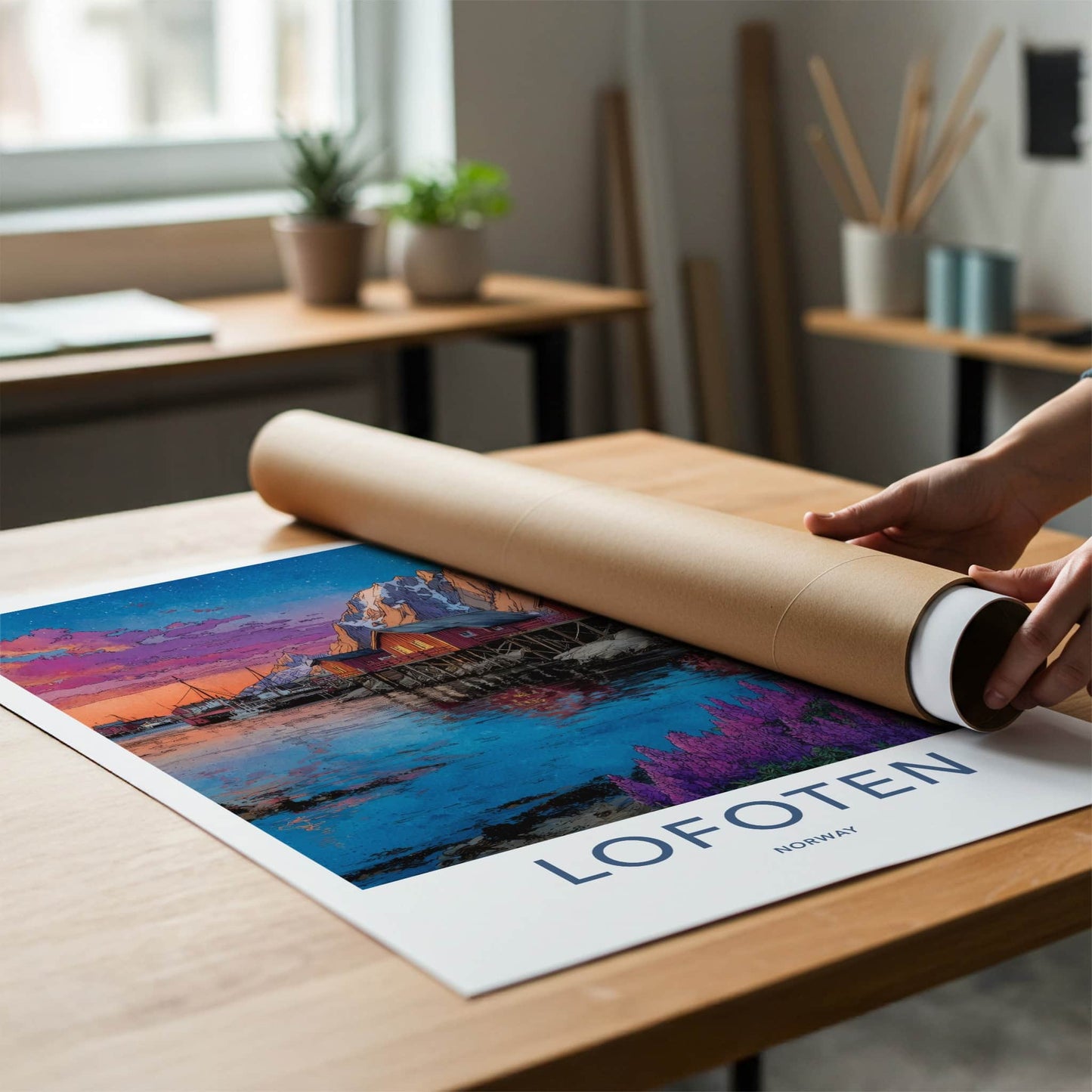 Lofoten Poster - Norway Travel Print