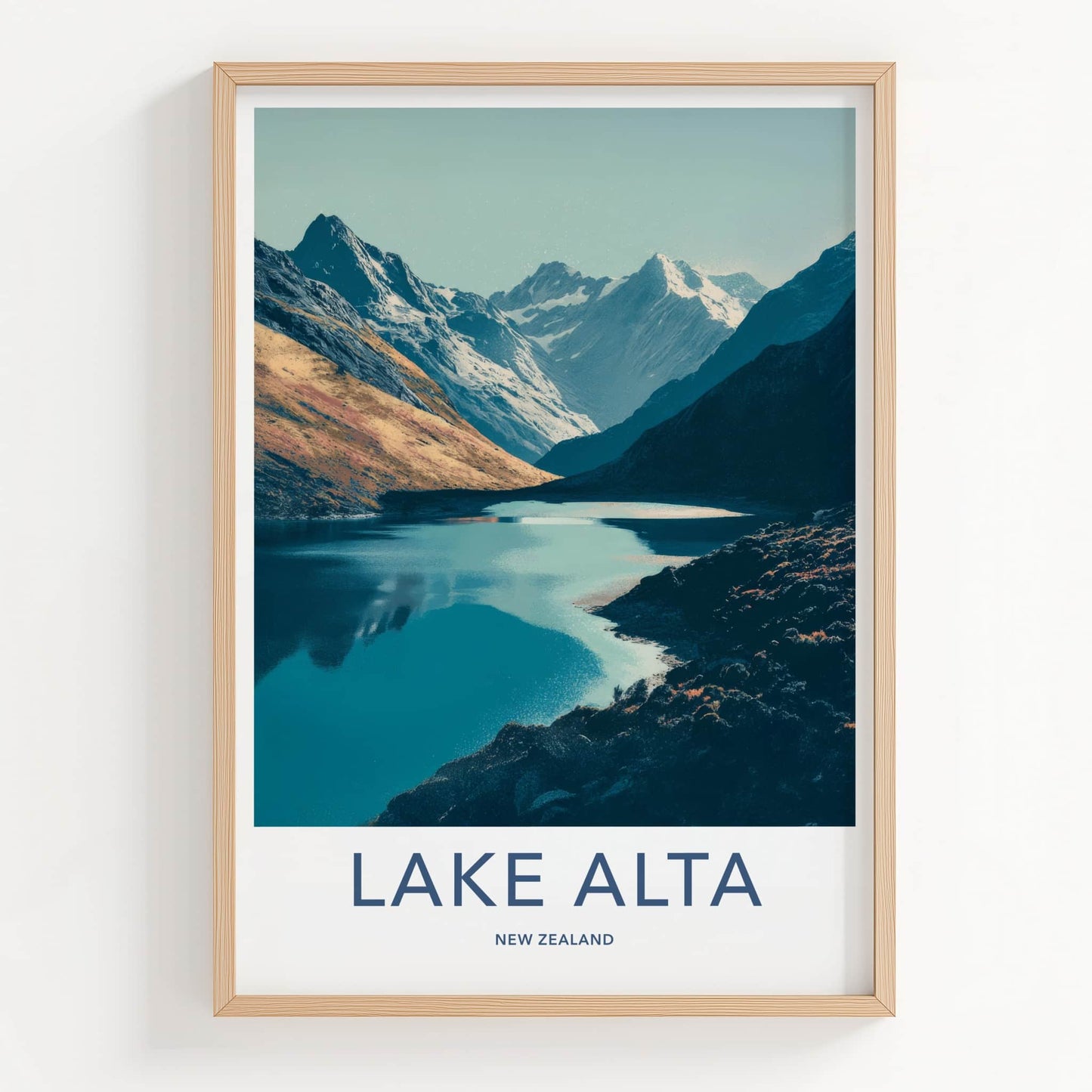 Lake Alta Poster - New Zealand Fine Art