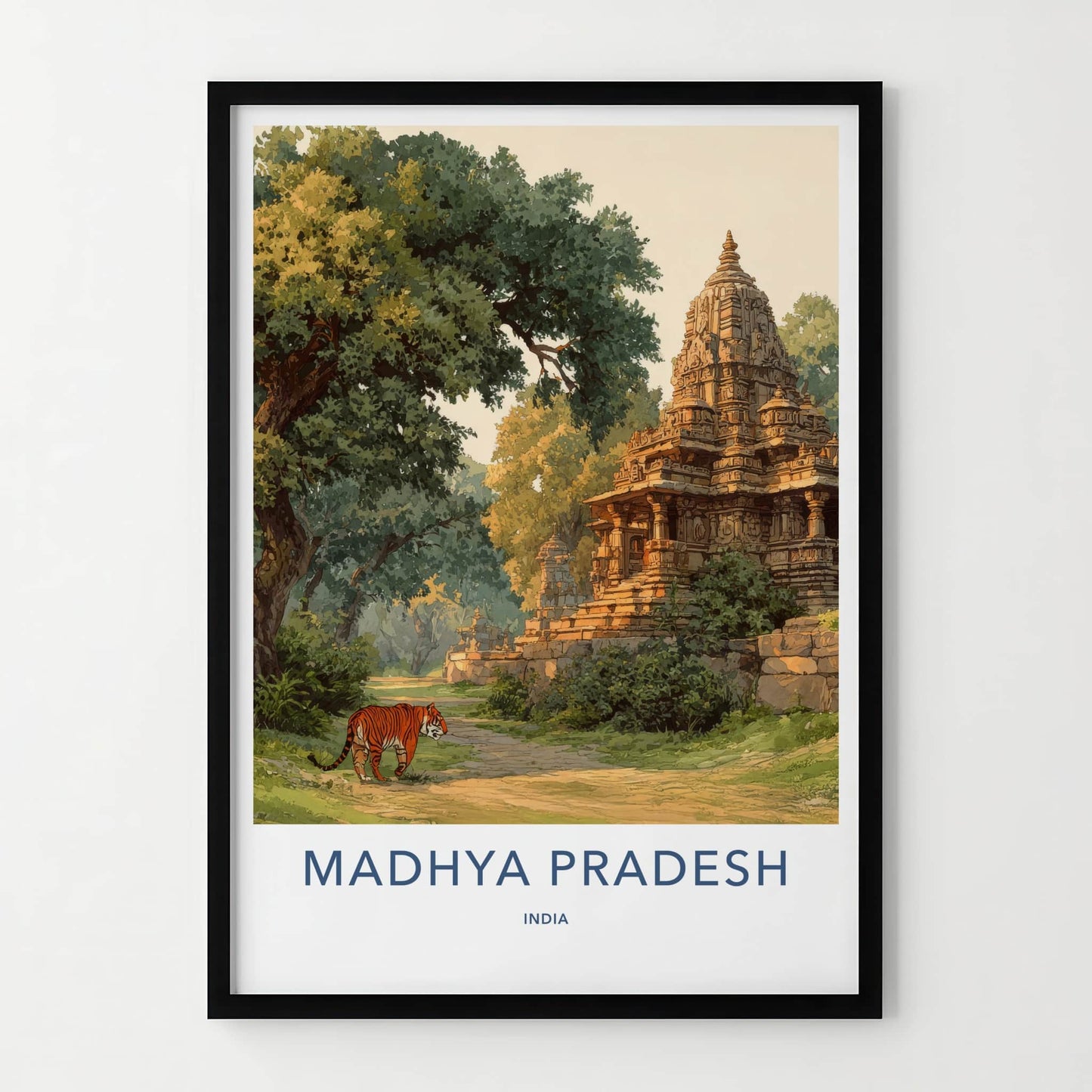 Madhya Pradesh Poster - India Framed Art