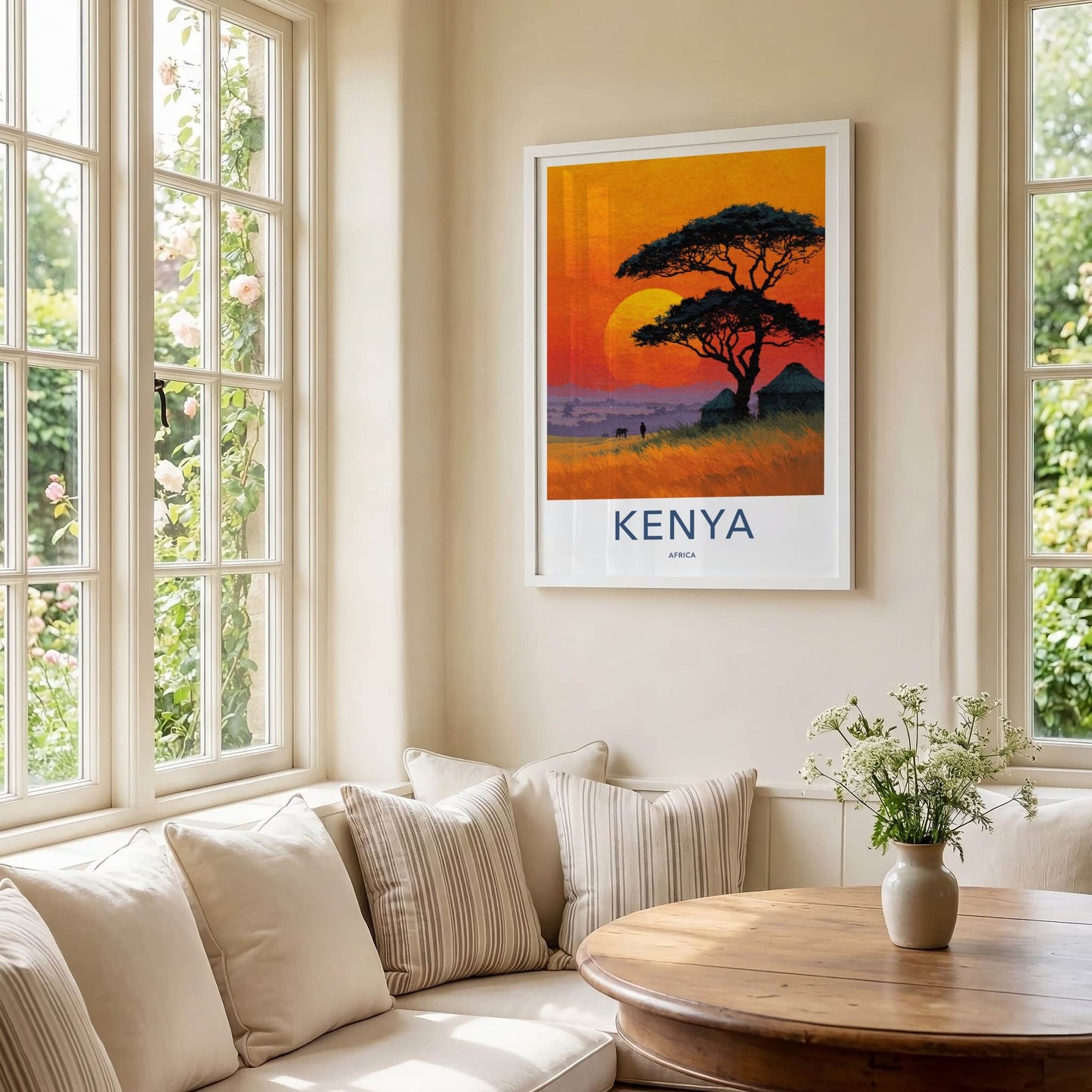 Kenya Poster - Savannah Framed Art