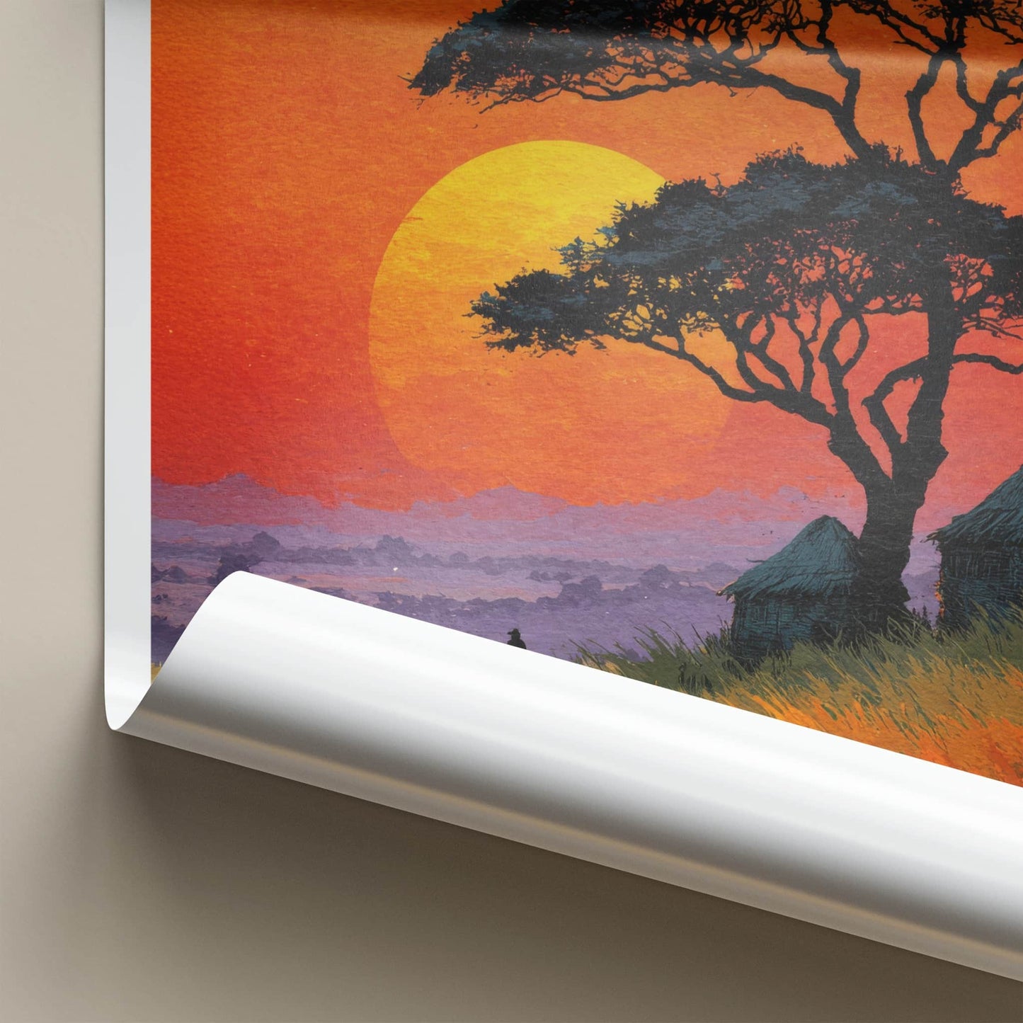 Kenya Poster - Savannah Framed Art