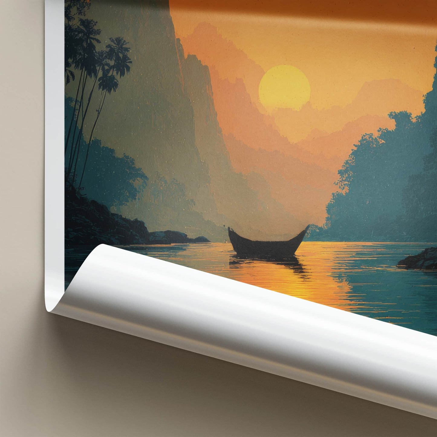 Kanchanaburi Poster - Thailand Travel Art