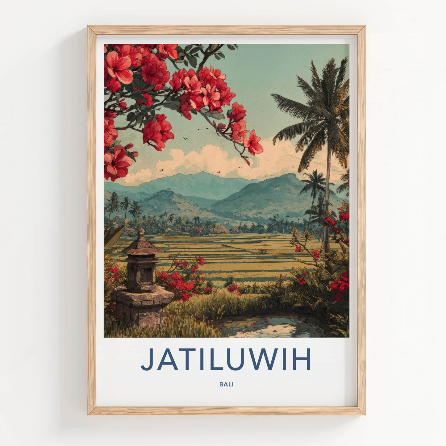 Jatiluwih Poster - Indonesia Fine Art