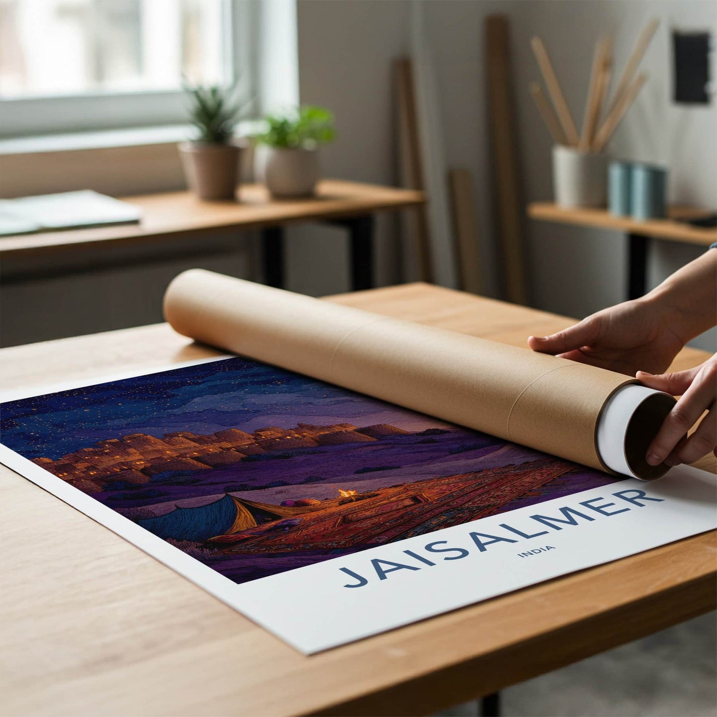 Jaisalmer Fort Poster - India Travel Print