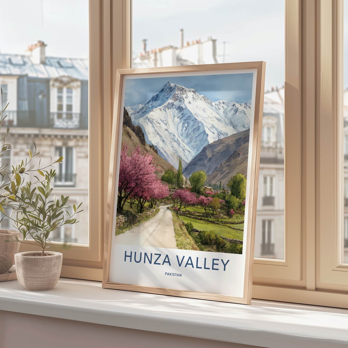 Hunza Valley Poster - Pakistan Framed Art