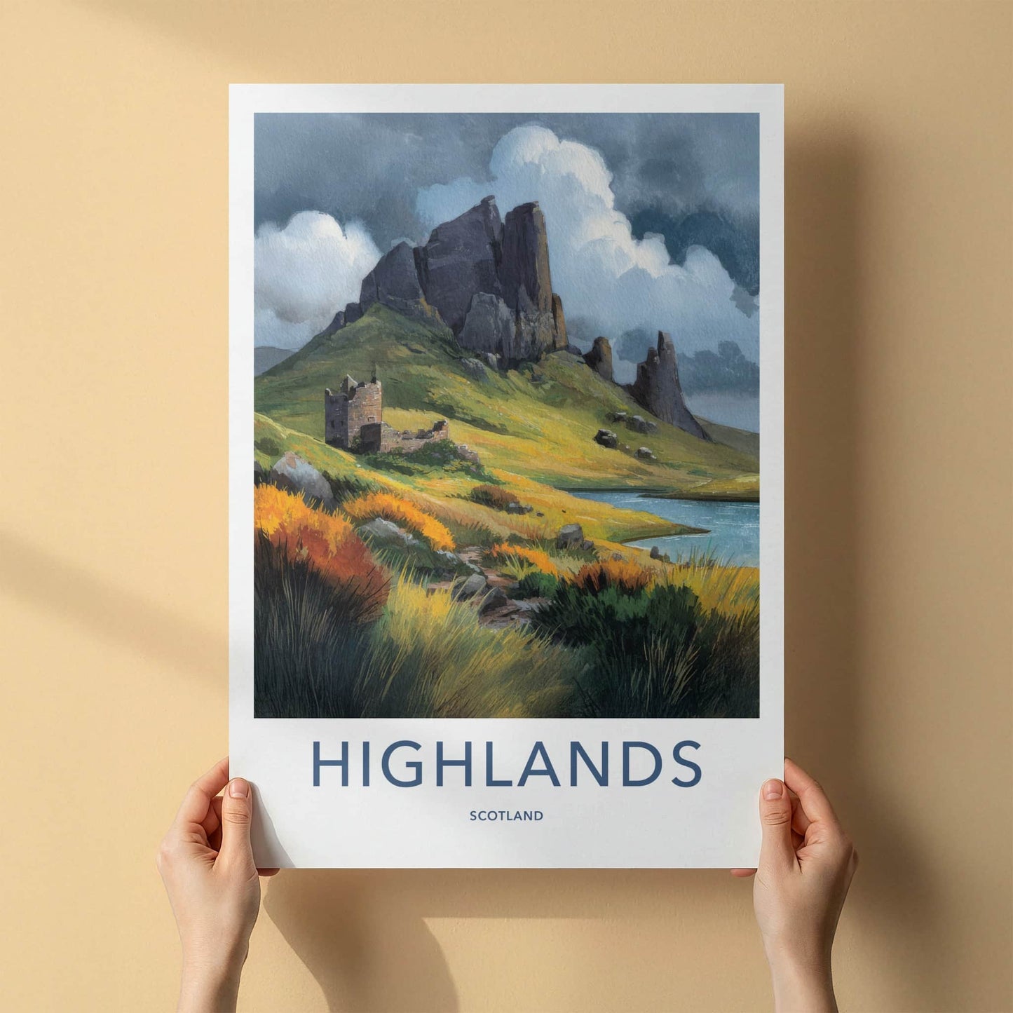 Highlands Poster - Scotland Travel Print